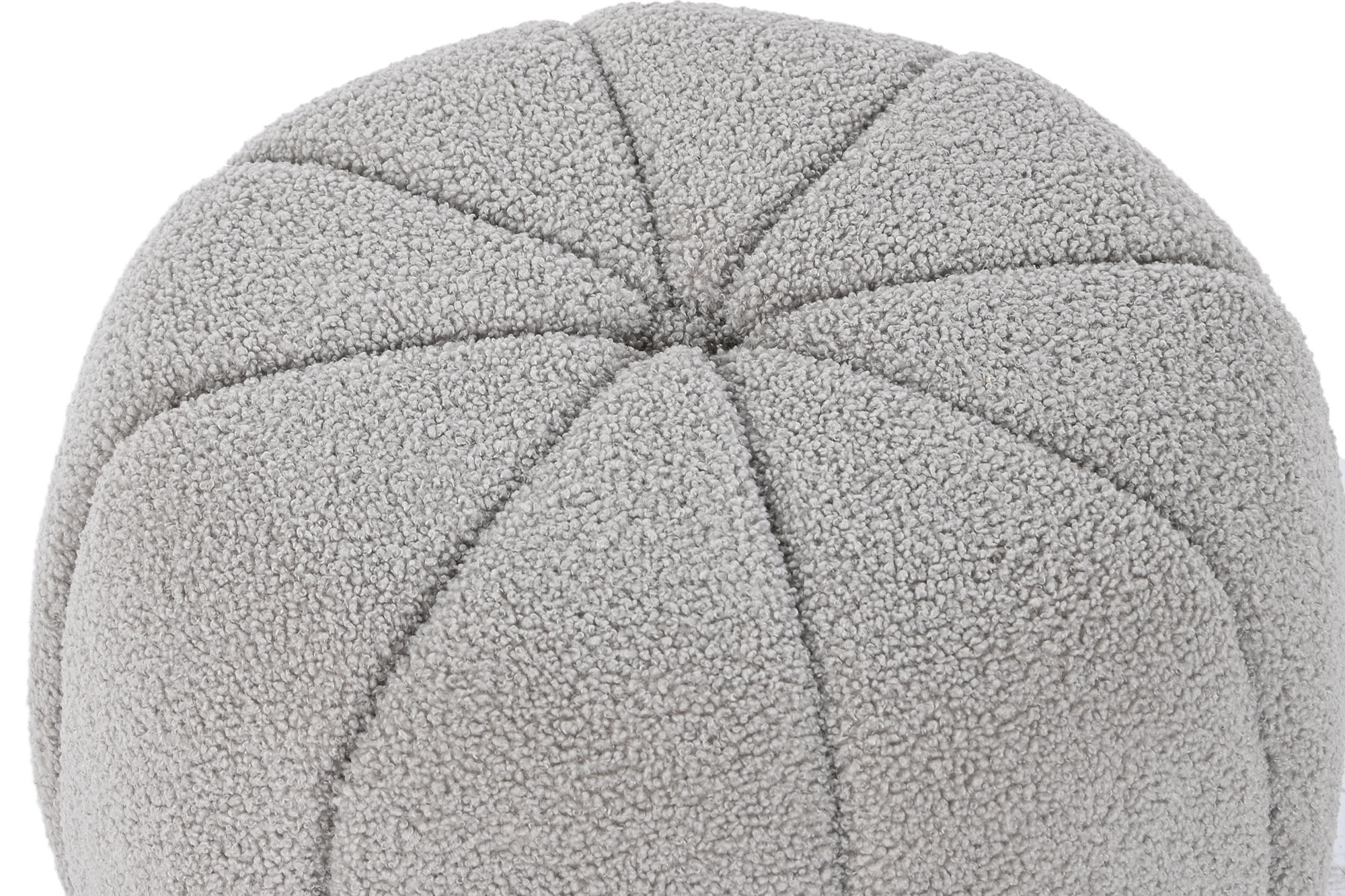 Polyester Footrest 50X50X38 Gray Sheepskin