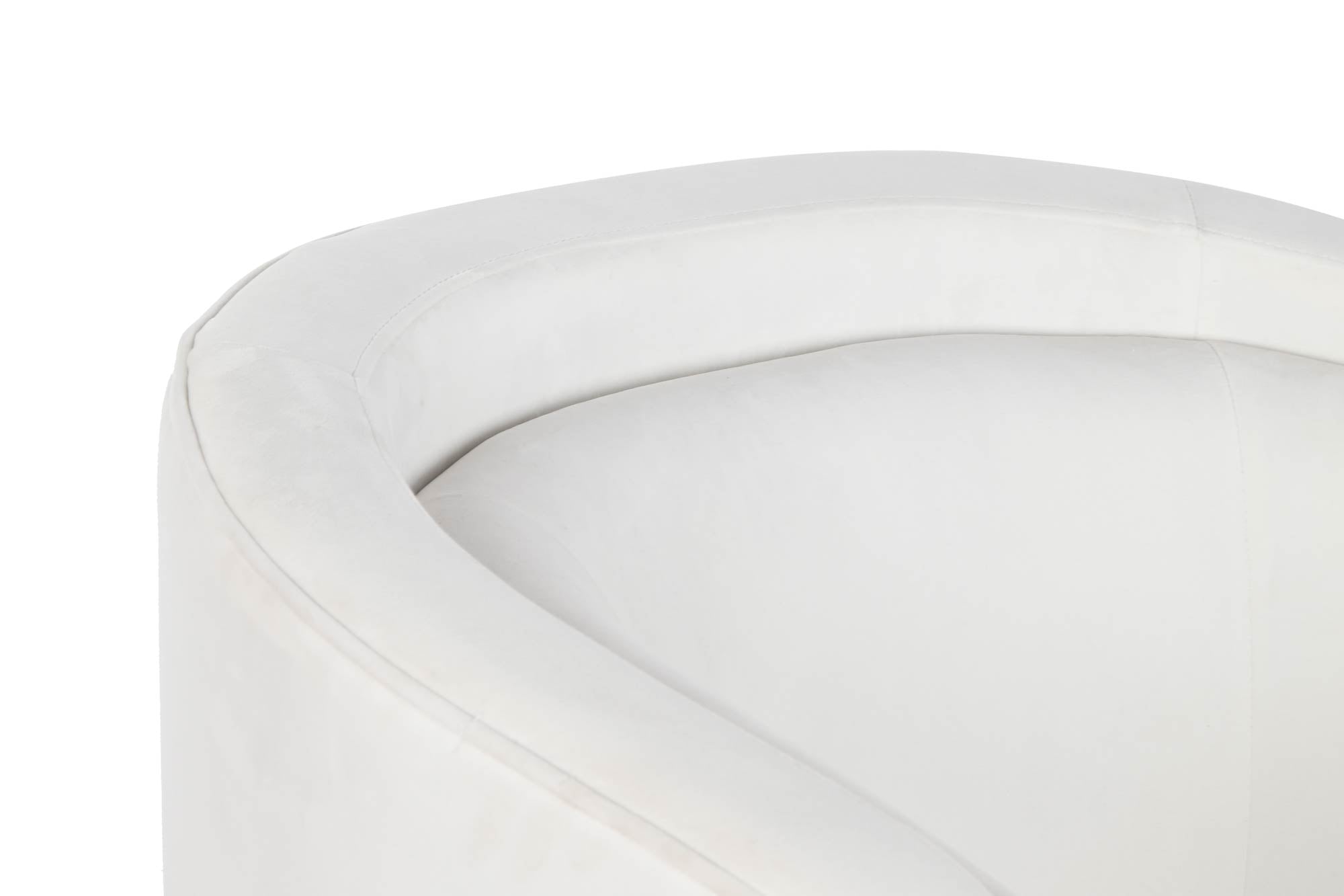 Poltrona de madeira de poliéster 91X80X78 Branca