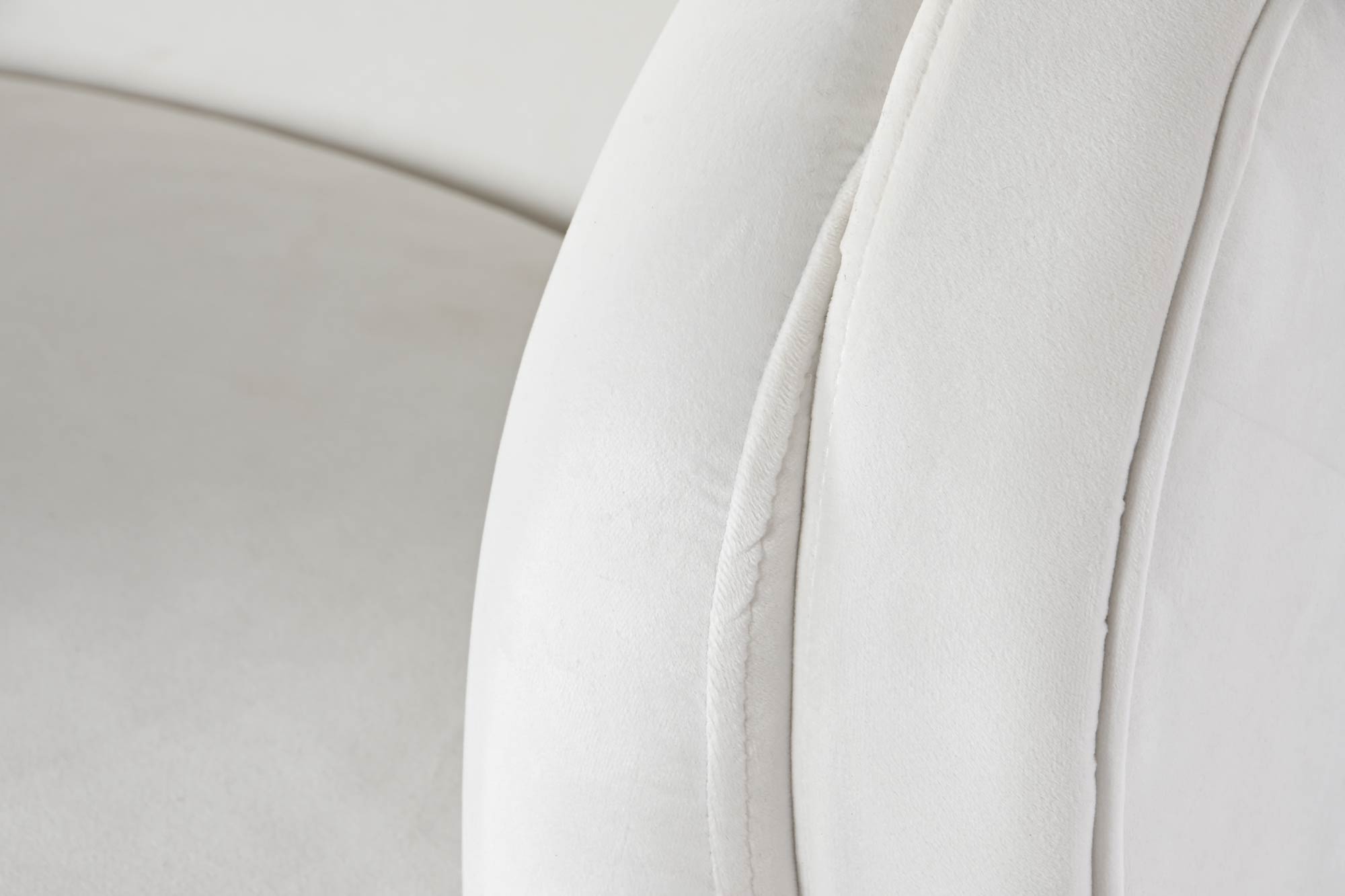 Poltrona de madeira de poliéster 91X80X78 Branca