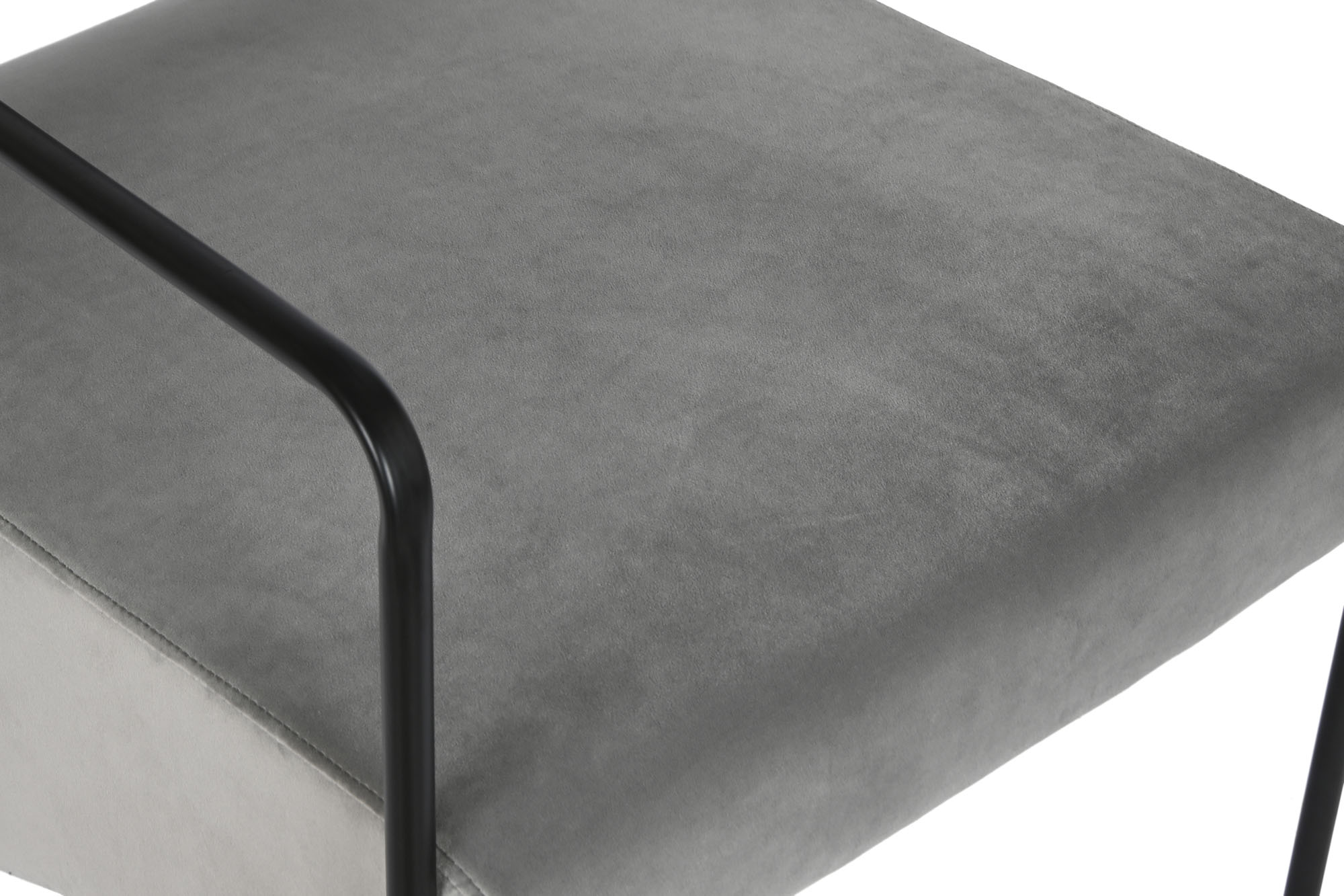 Polyester Metal Armchair 55X71X72 Grey