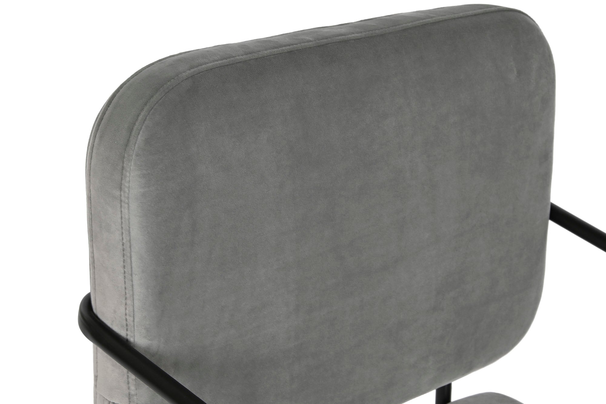 Polyester Metal Armchair 55X71X72 Grey