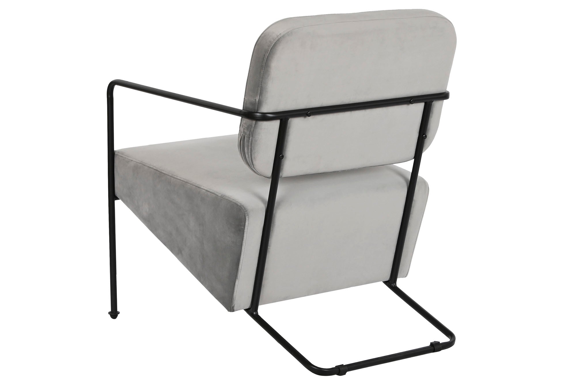 Polyester Metal Armchair 55X71X72 Grey