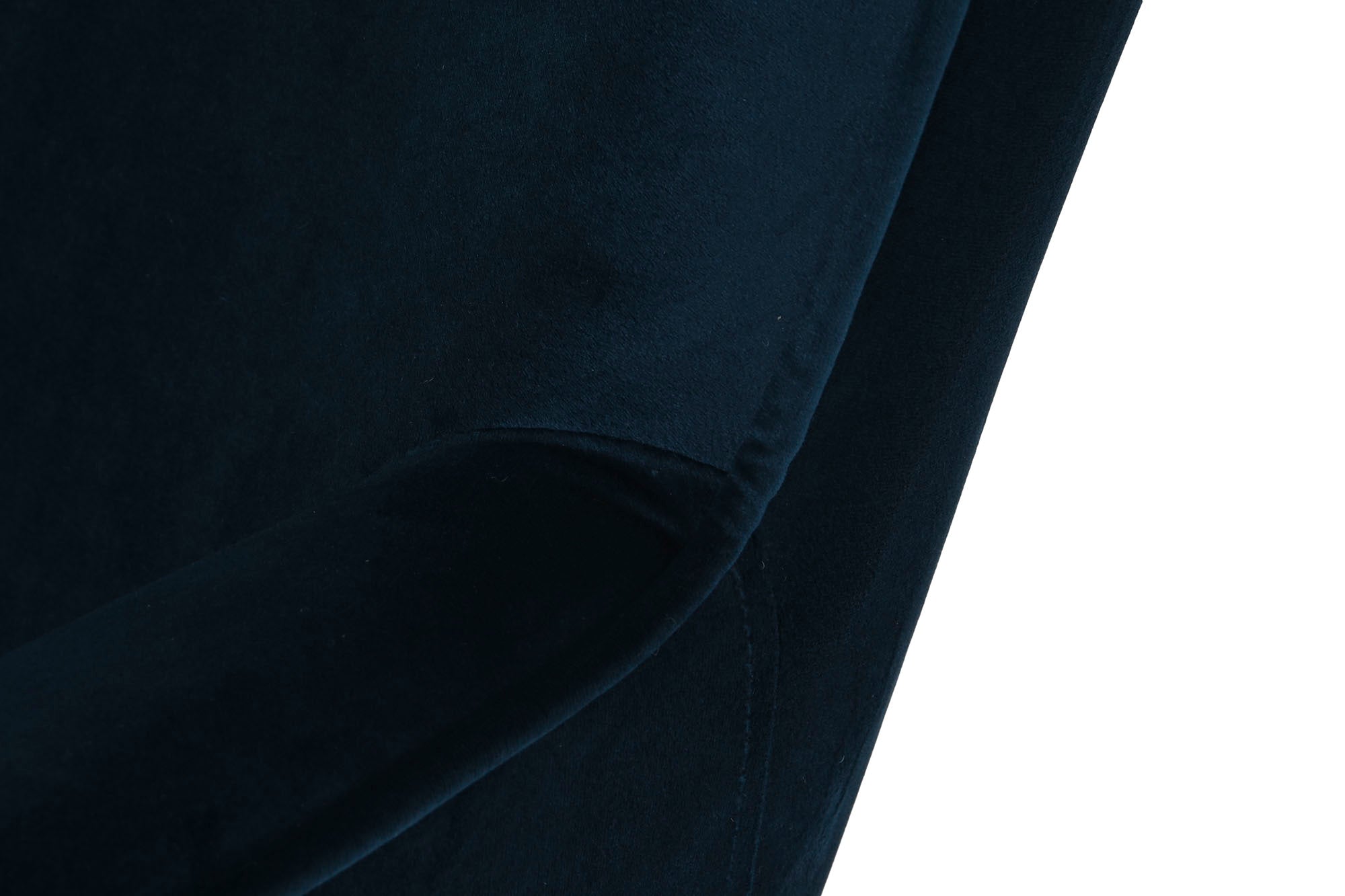 Polyester Metal Armchair 68X76X90 Blue Velvet