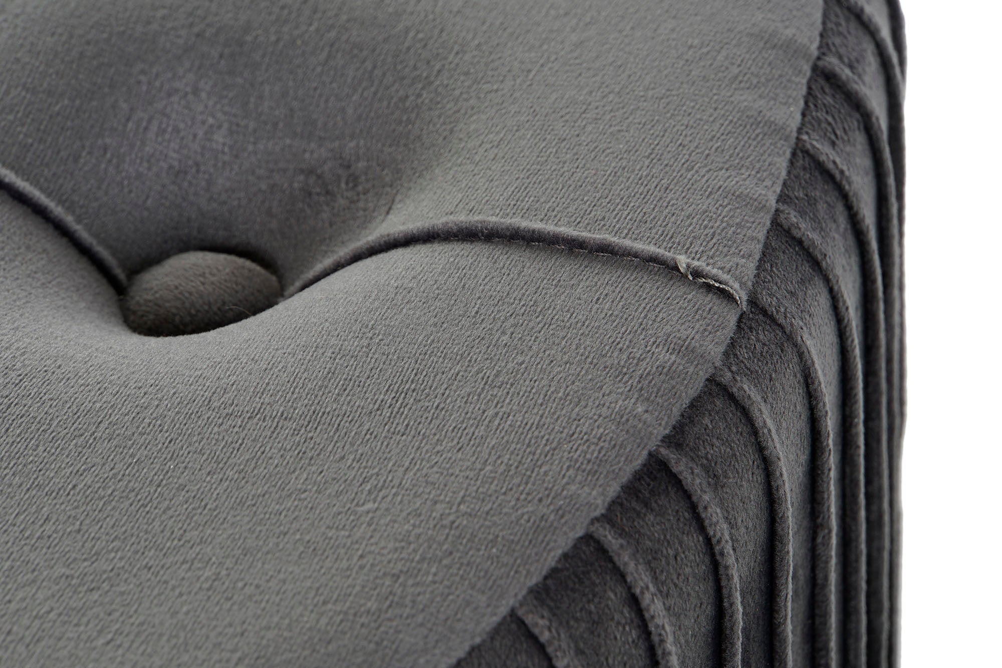 Footrest Set 3 Polyester Mdf 60X60X45 Velvet