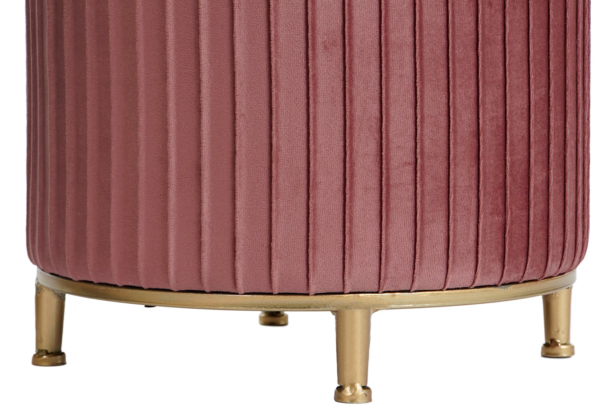 Footrest Set 3 Polyester Mdf 60X60X45 Velvet