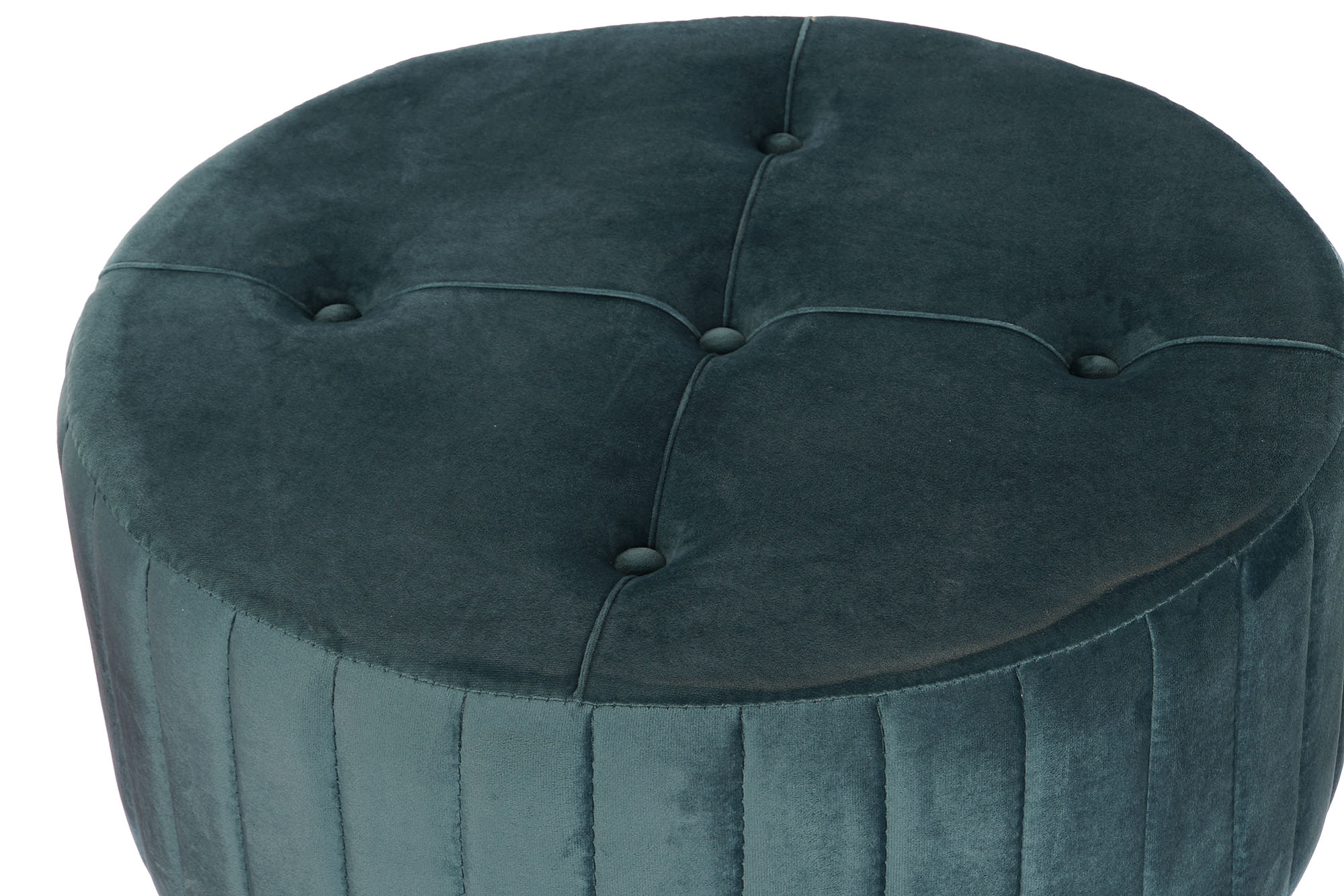 Footrest Set 3 Polyester Metal 80X80X45