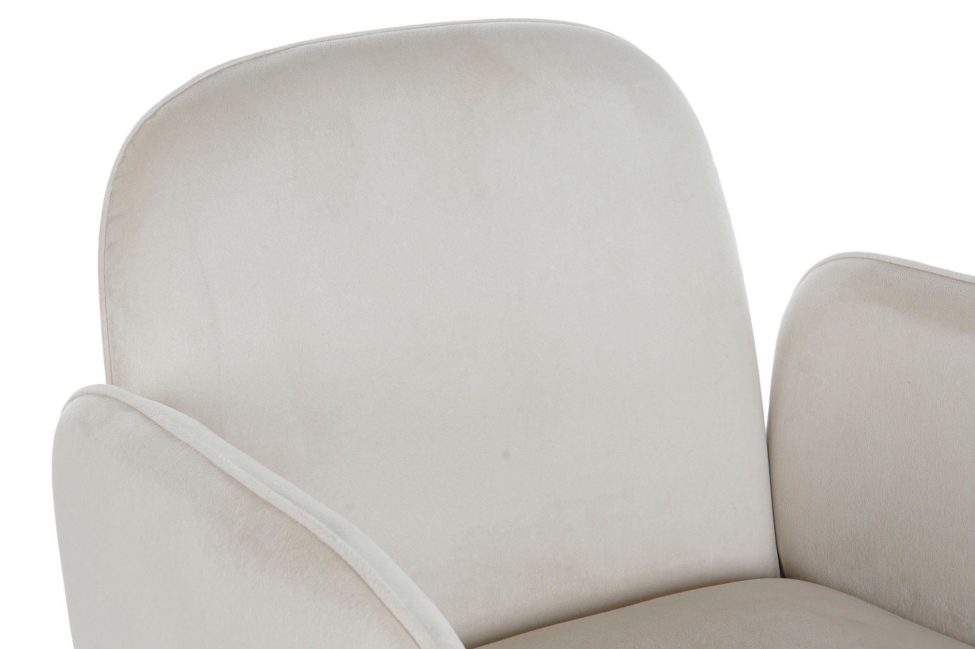 Polyester Metal Armchair 65X60X83 Beige