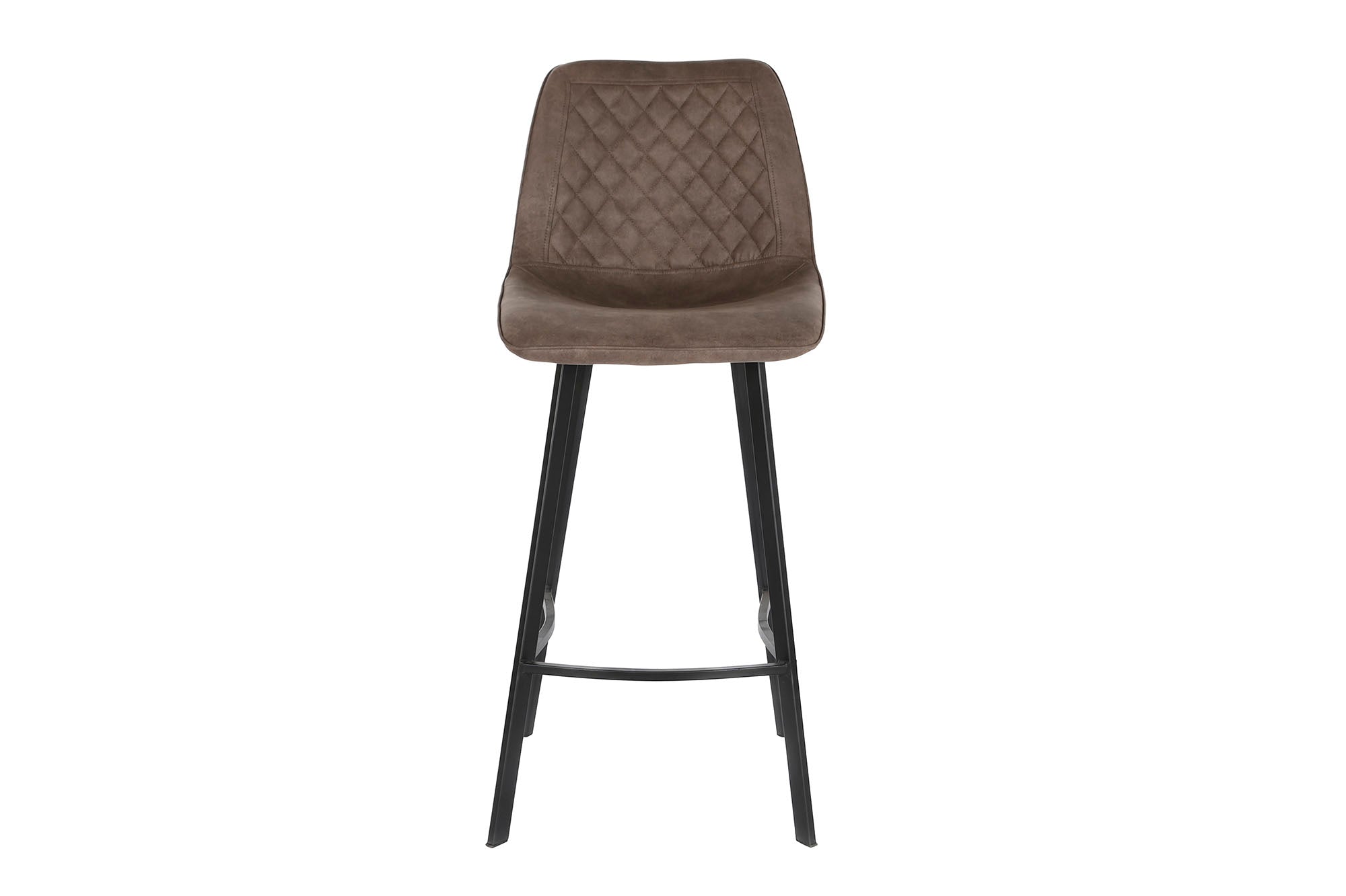 Taburete Metal Pu 56X49X110 Marron Oscuro