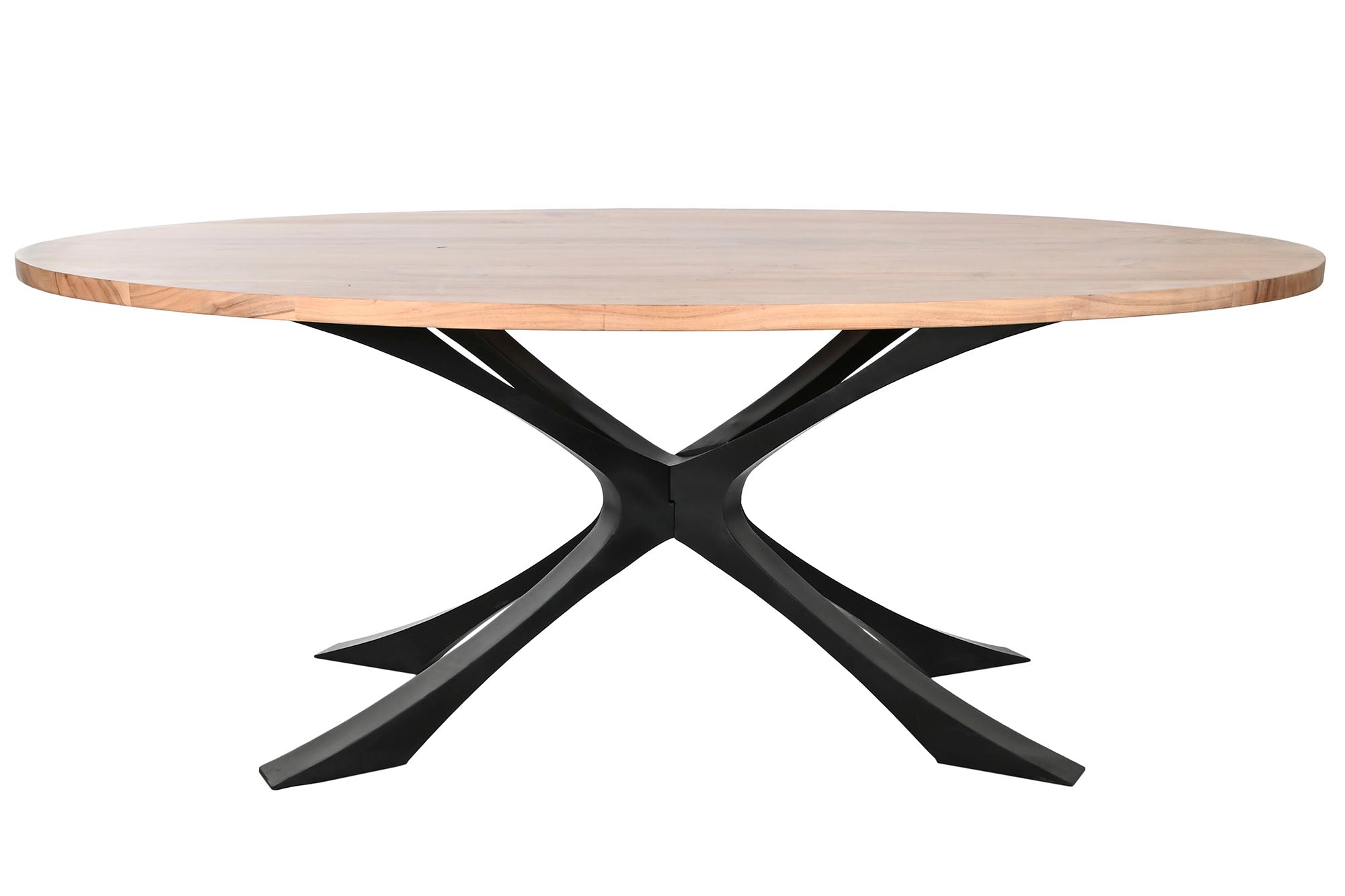 Mesa Comedor Acacia Metal 200X110X76 Natural