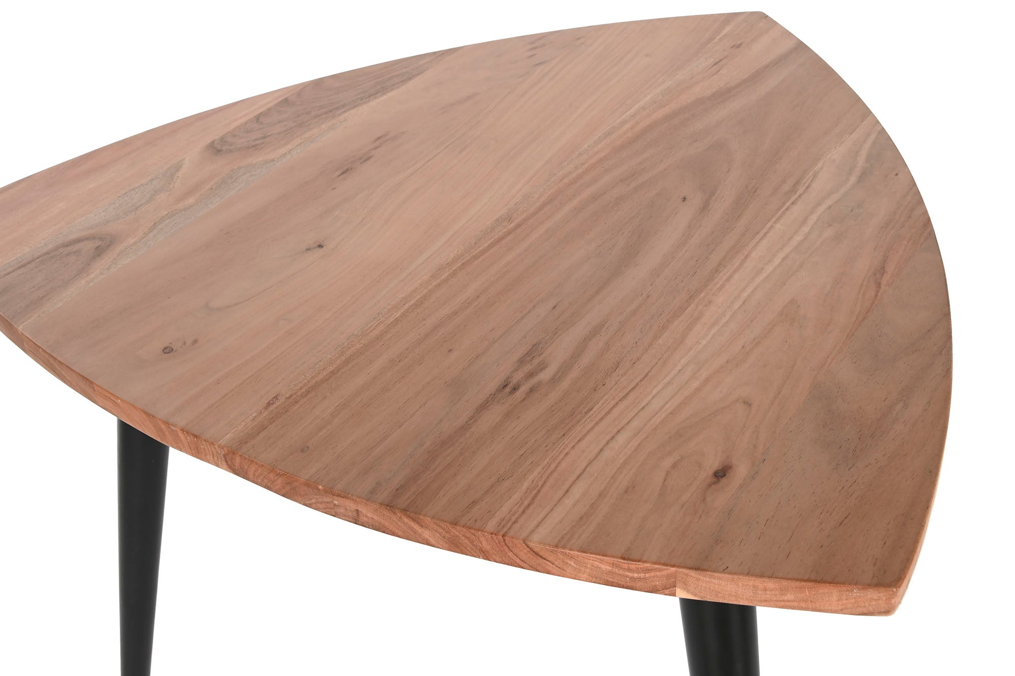 Mesa Centro Acacia Metal 90X90X76 Natural