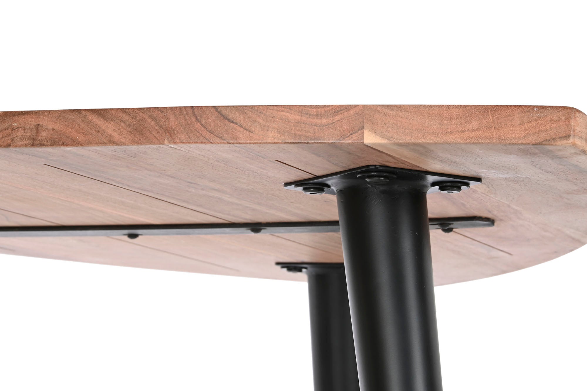 Mesa Centro Acacia Metal 90X90X76 Natural