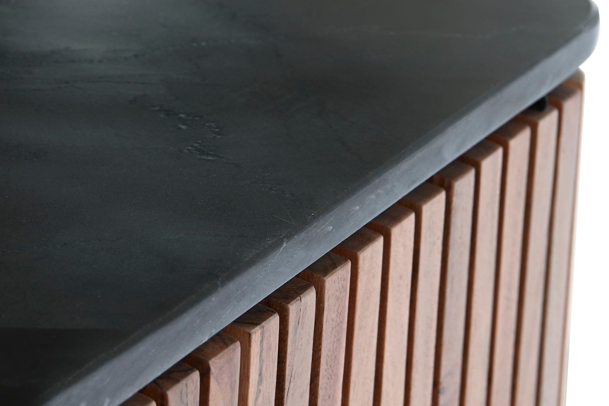 Acacia Marble Sideboard 85X45X130 79.60 Black