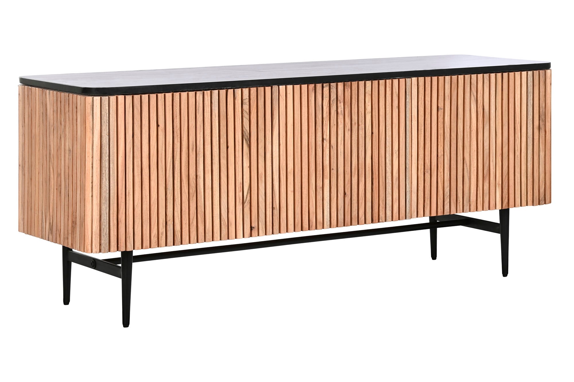 Mueble Tv Acacia Marmol 145X45X60 Negro