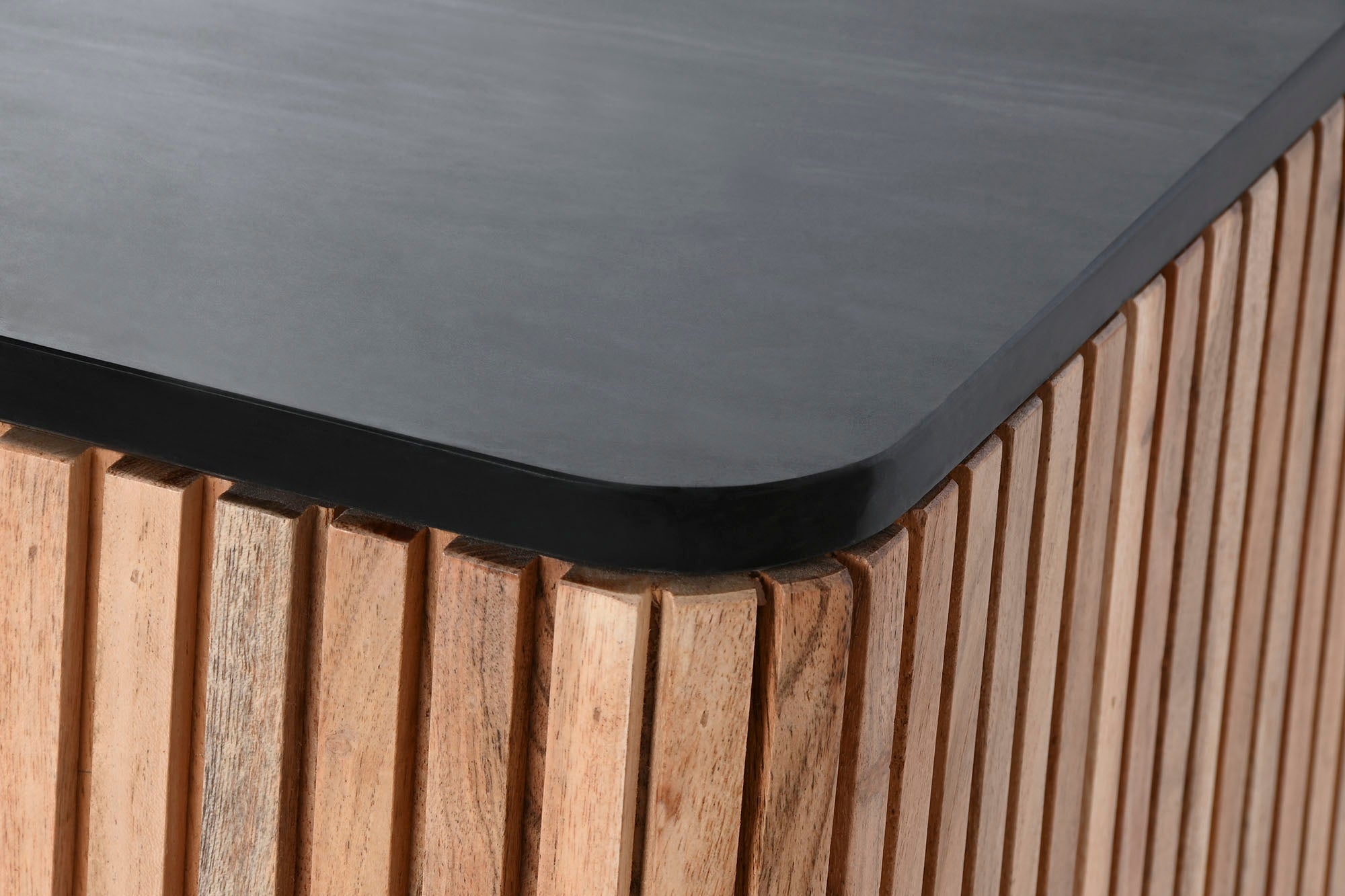 Mueble Tv Acacia Marmol 145X45X60 Negro