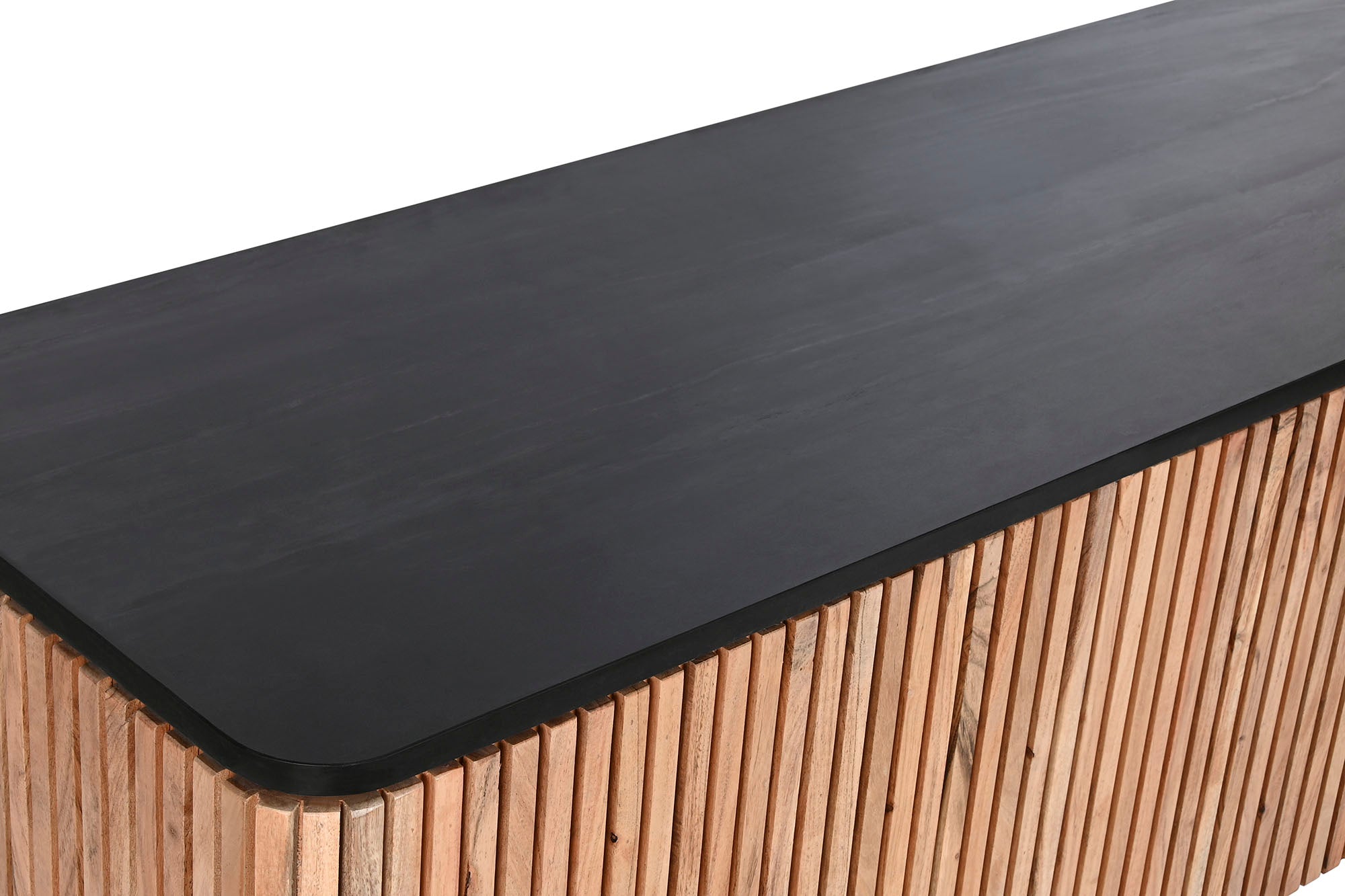 Mueble Tv Acacia Marmol 145X45X60 Negro