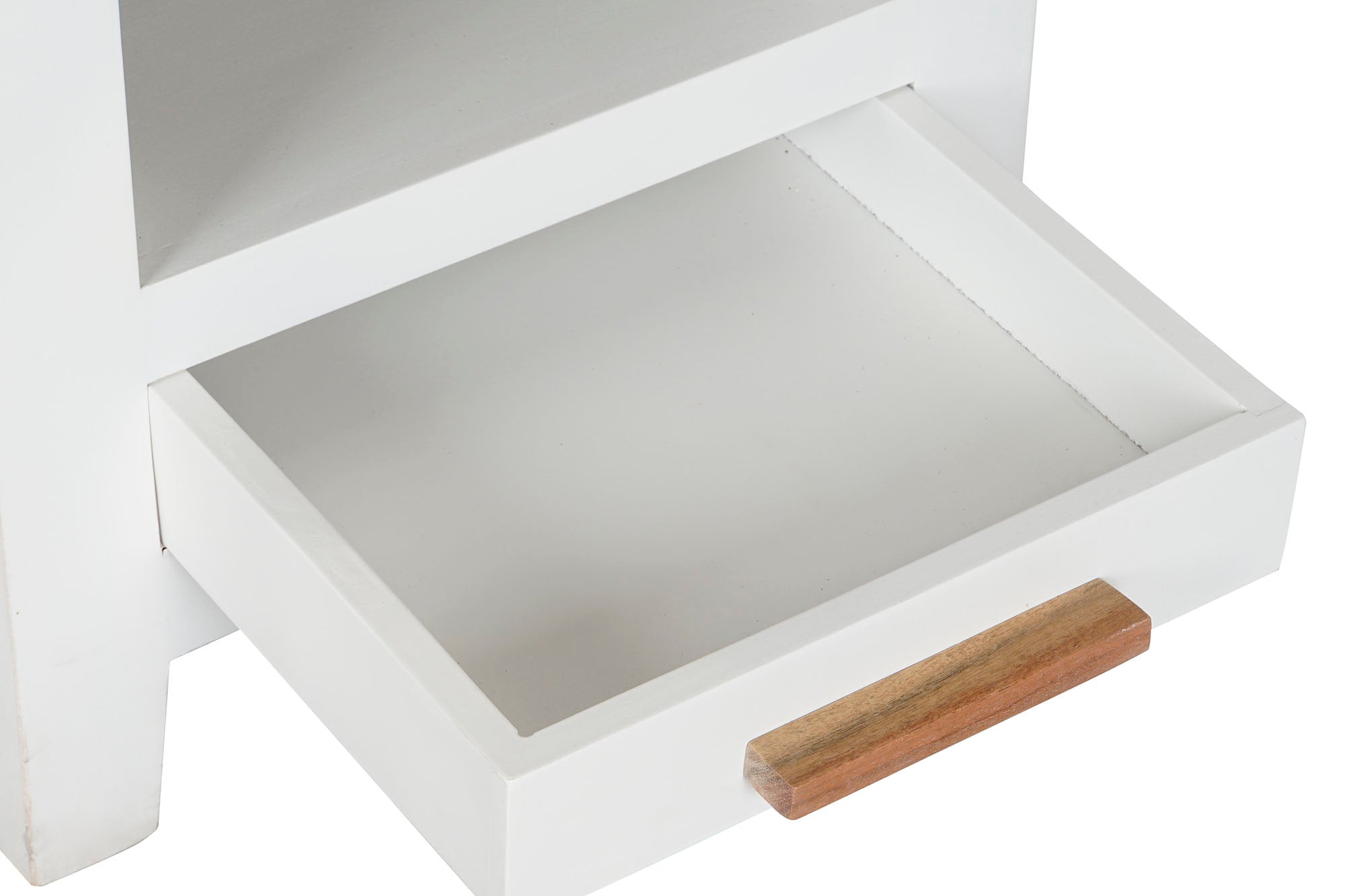 Mesa de cabeceira Mango Acacia 45x40x60 branca