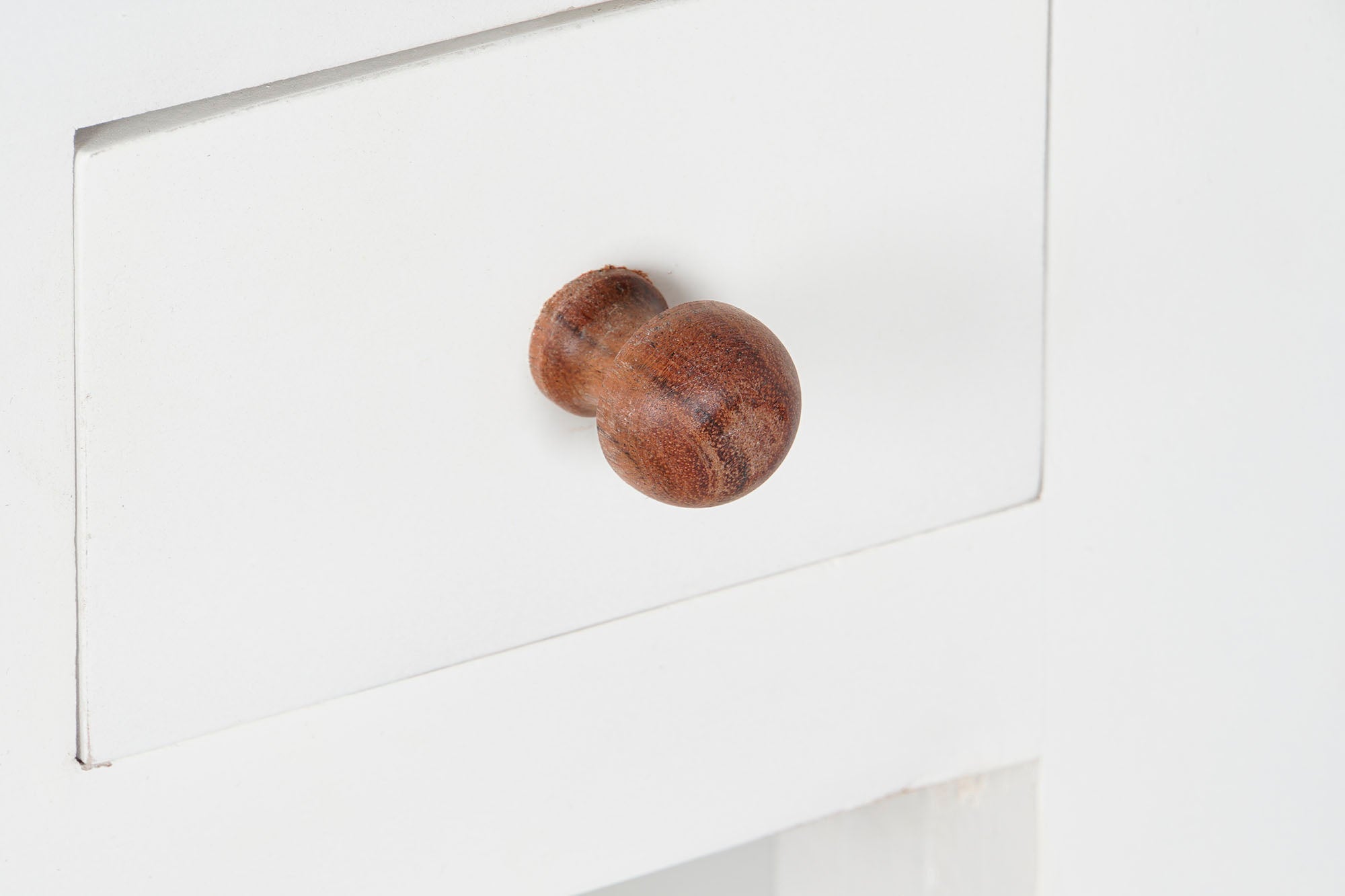 Mango Acacia Bedside Table 45x40x60 White