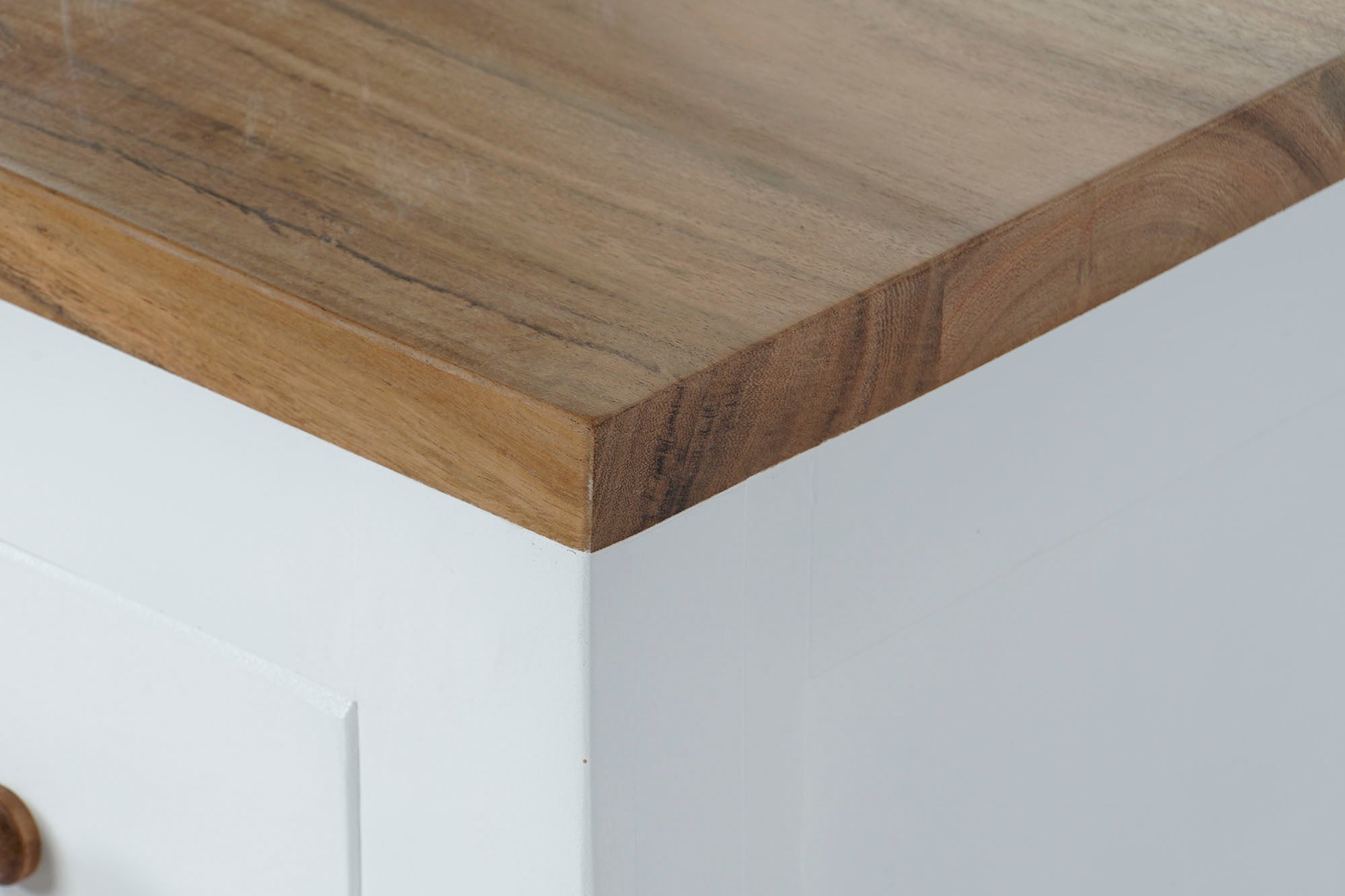 Mueble Tv Mango Acacia 125X40X50 Blanco