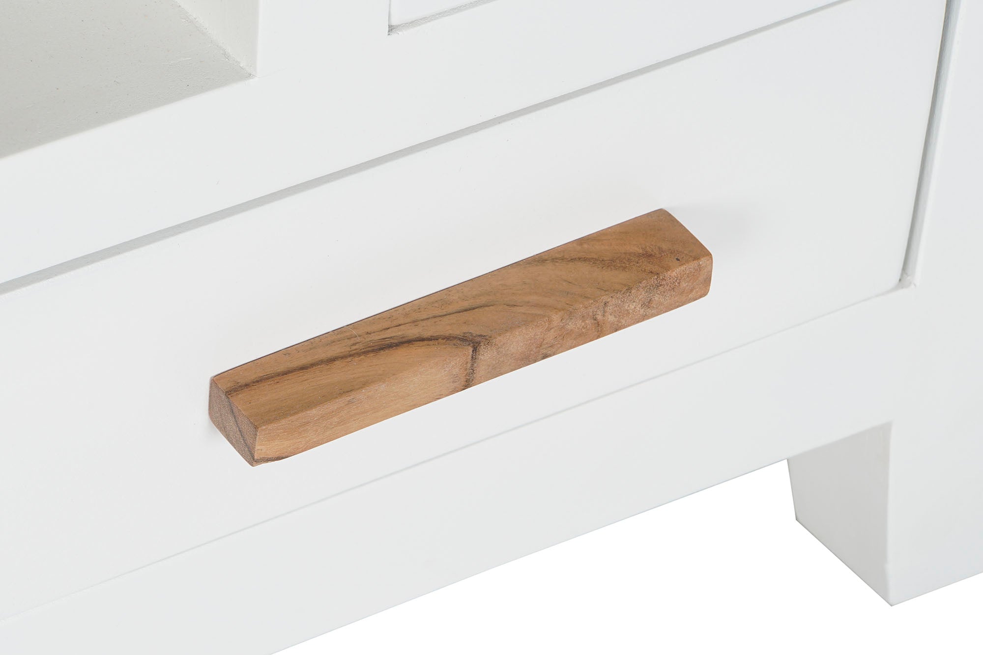 Mueble Tv Mango Acacia 125X40X50 Blanco