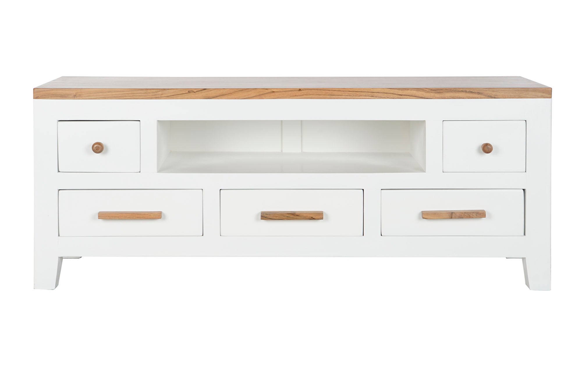 Mueble Tv Mango Acacia 125X40X50 Blanco
