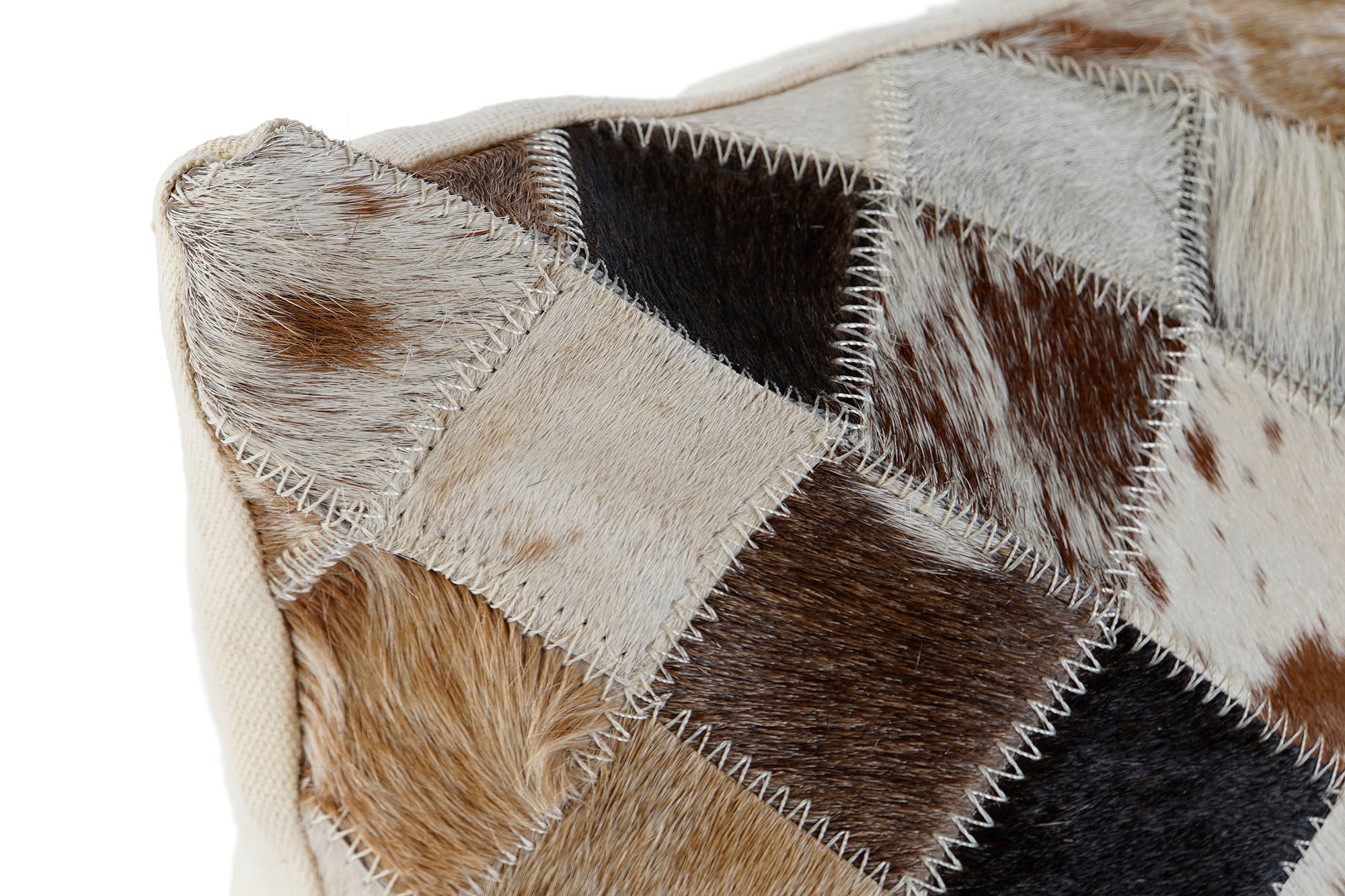 Cojin Piel Poliester 40X10X40 700 Cremallera Camel
