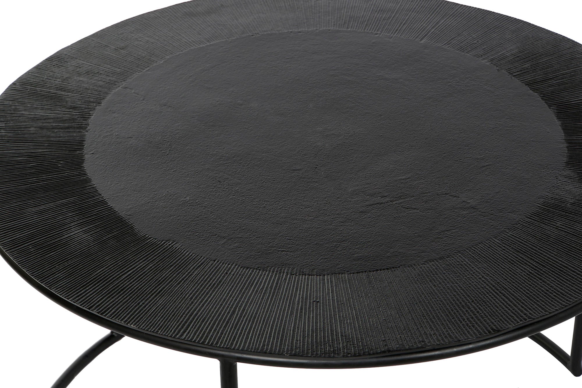 Side Table Set of 2 Aluminum Metal 76.5X76.5X47