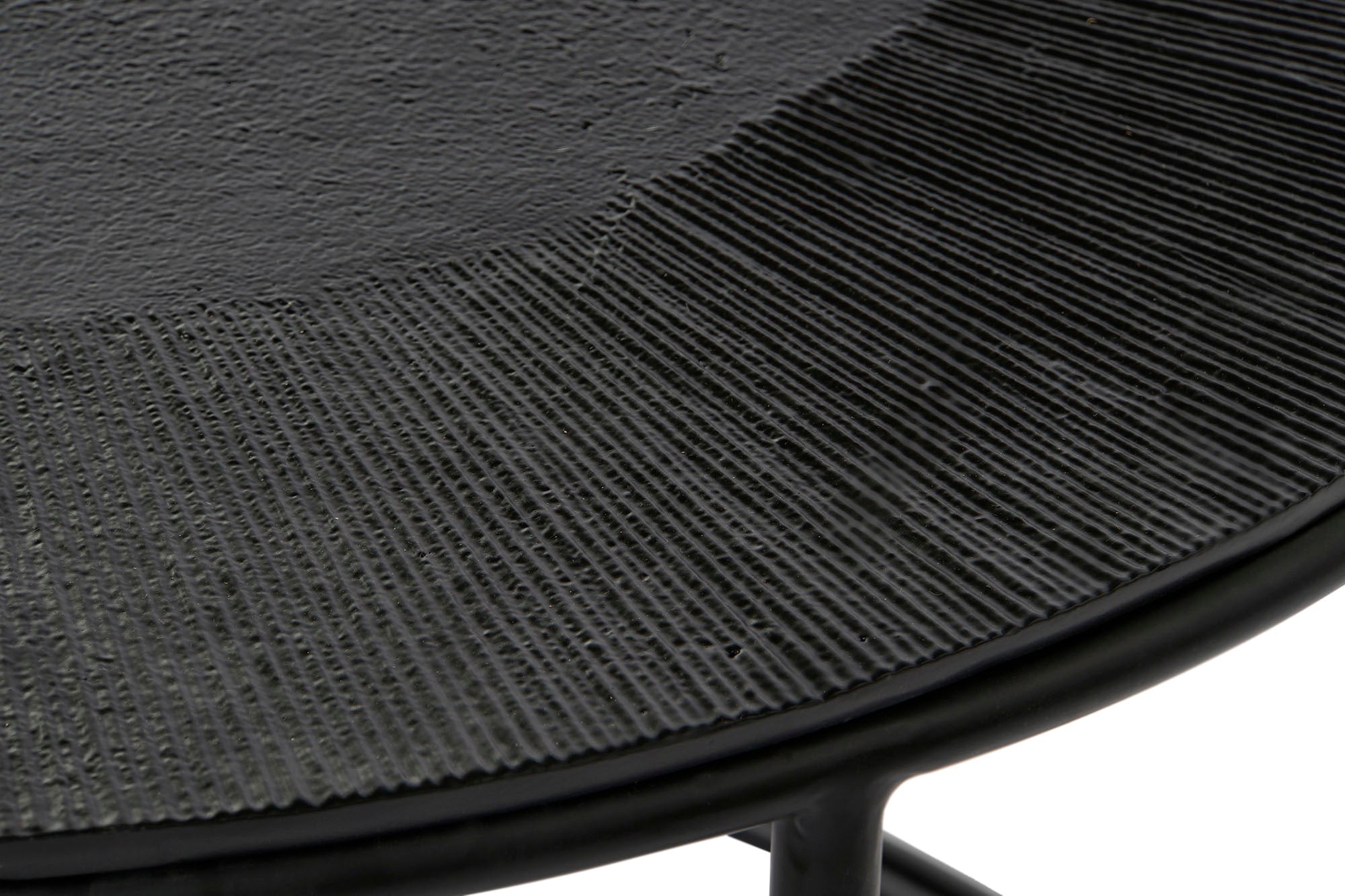 Side Table Set of 2 Aluminum Metal 76.5X76.5X47