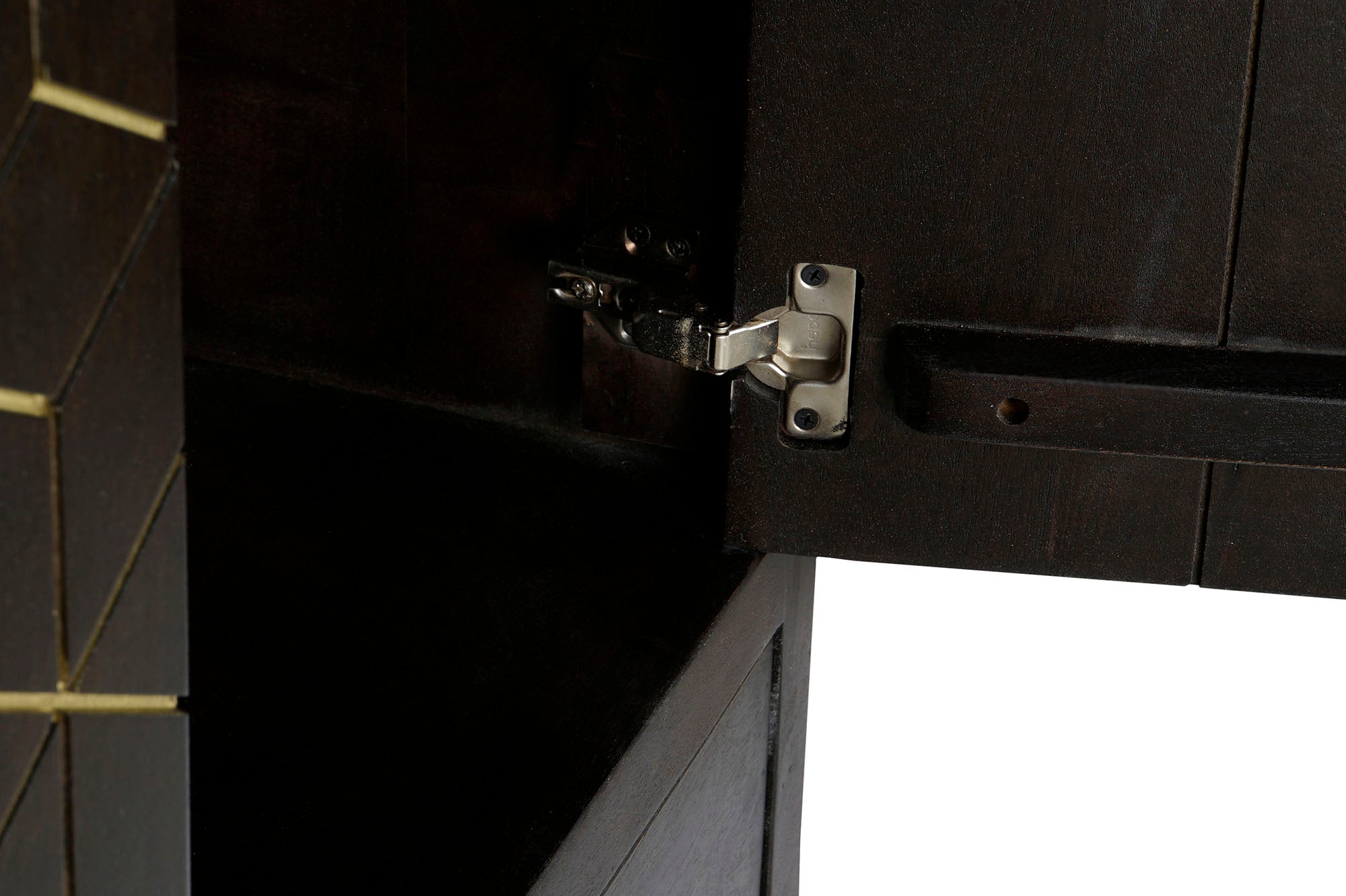 Guarda-roupa de metal Acacia 100x40x175 marrom escuro