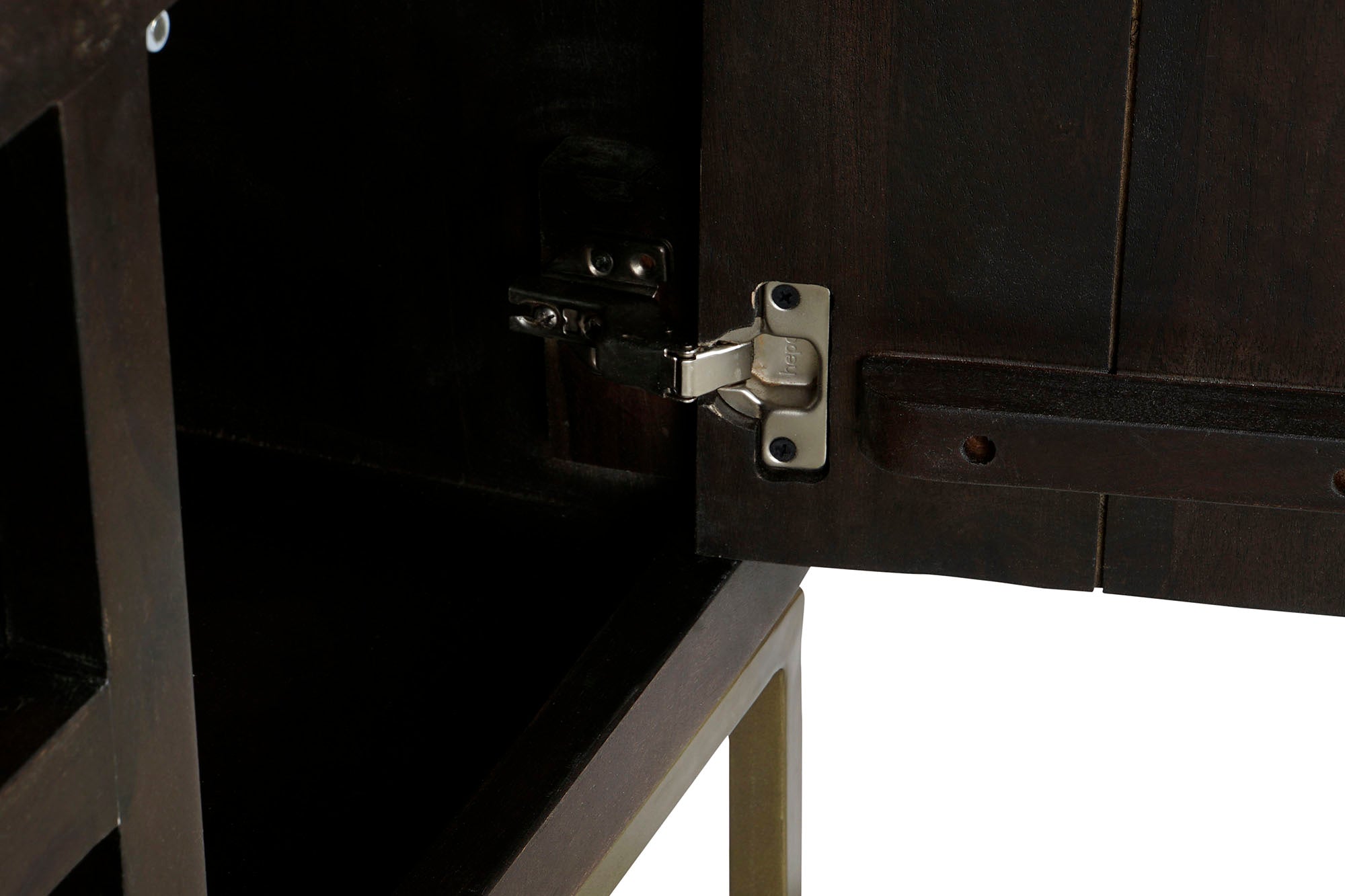 Mueble Tv Acacia Metal 140X40X55 Marron
