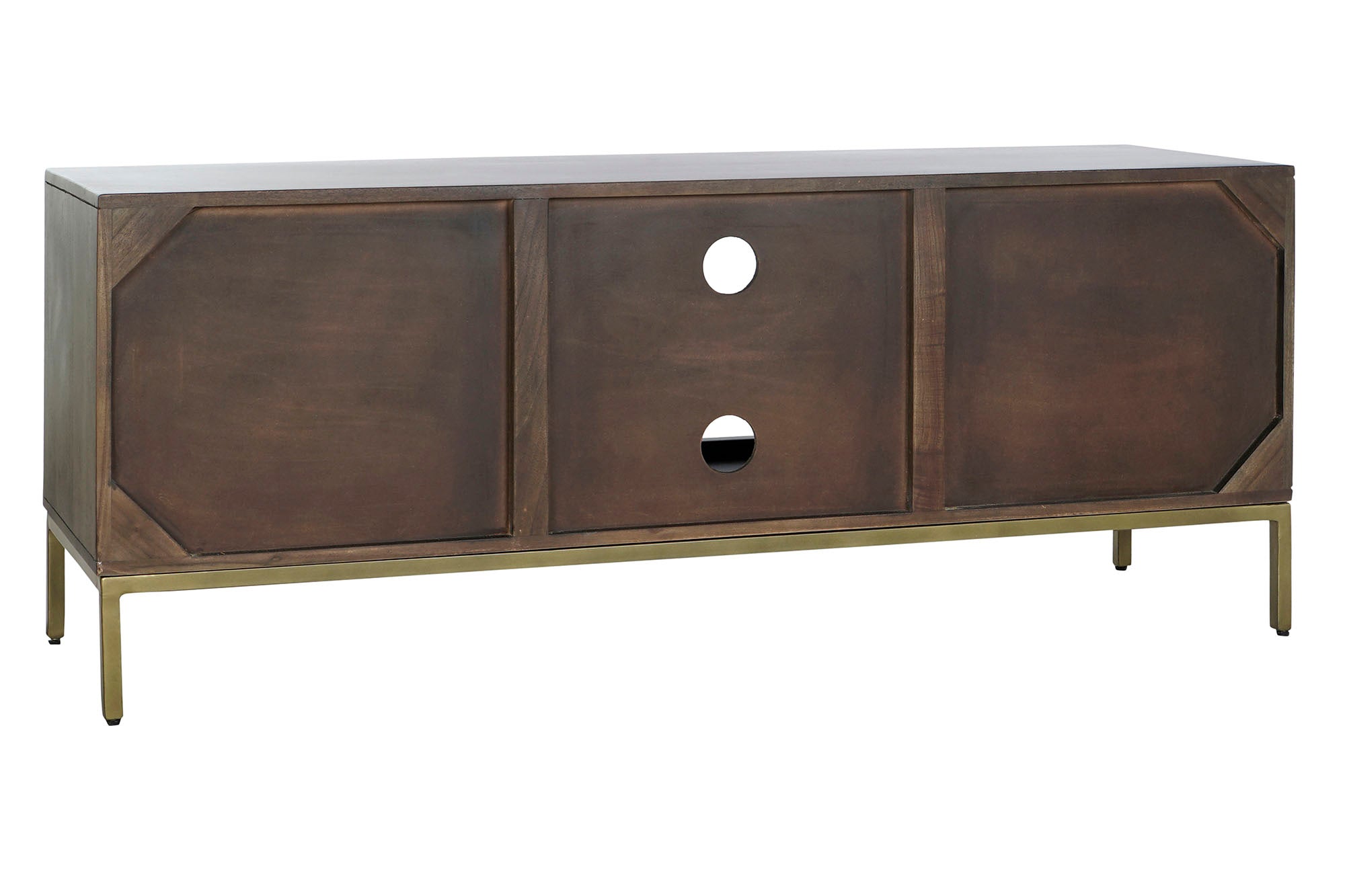 Mueble Tv Acacia Metal 140X40X55 Marron