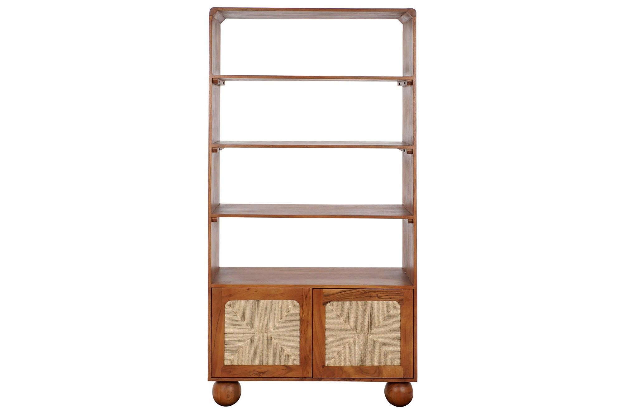 Prateleira de Ratan Acácia 90X40X181 Trançada