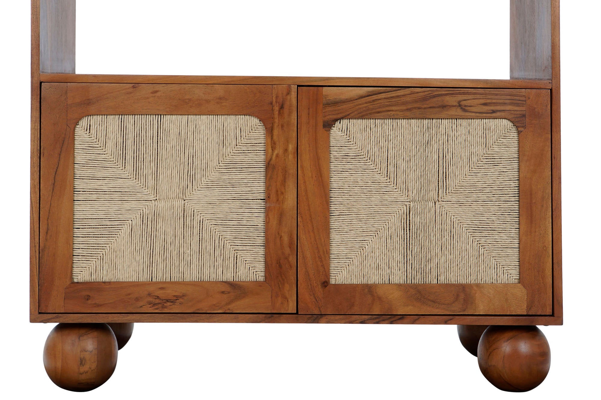 Prateleira de Ratan Acácia 90X40X181 Trançada