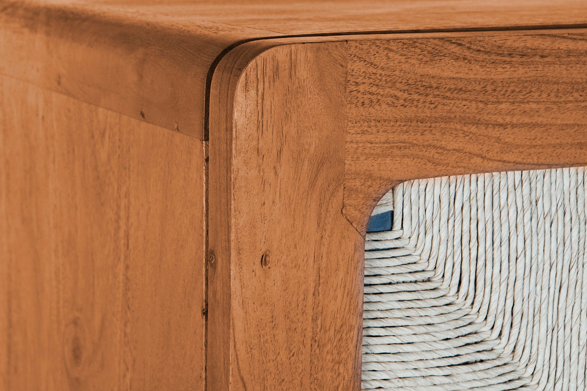 Acacia Rattan Wardrobe 102x46x175 Braided