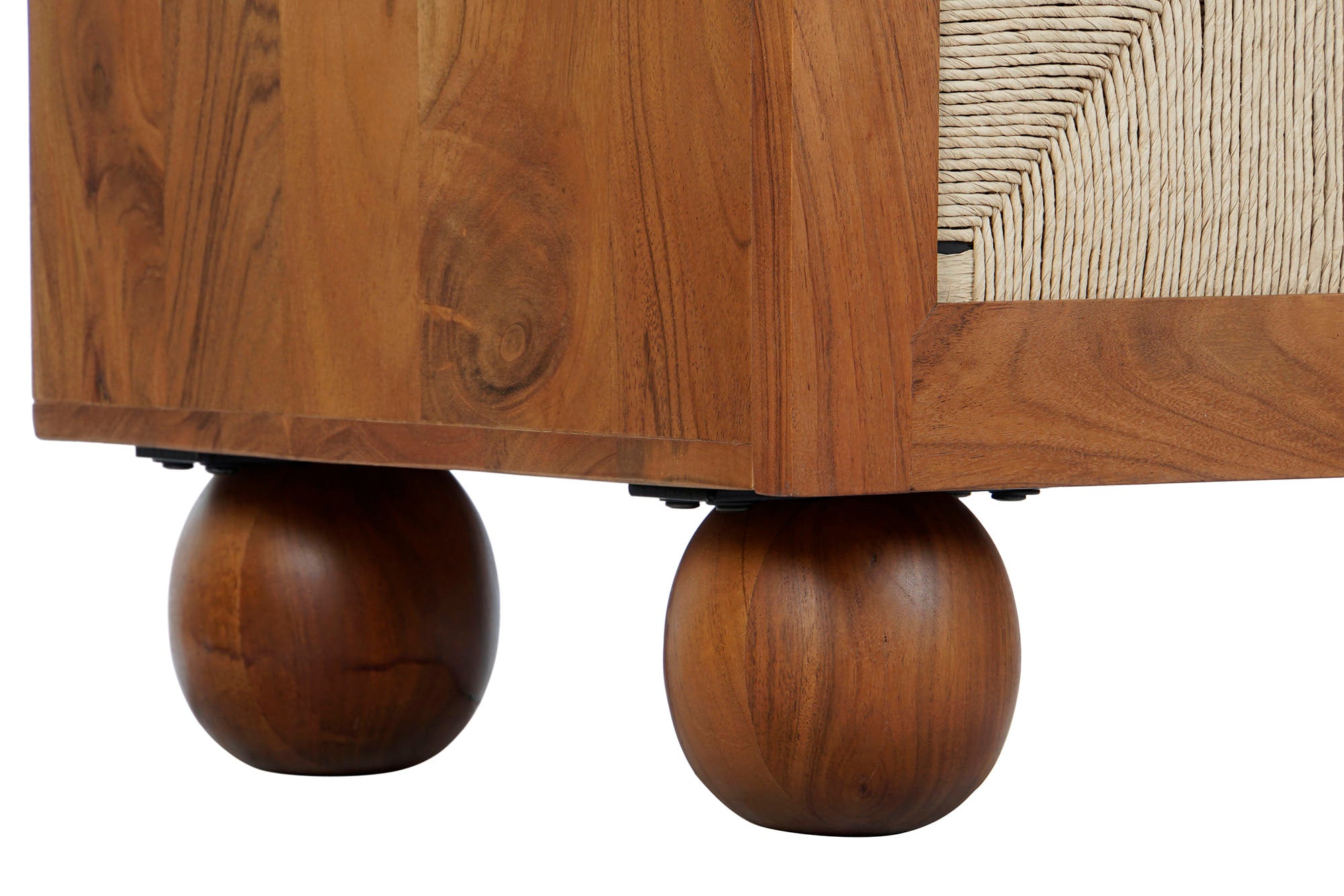 Acacia Rattan Wardrobe 102x46x175 Braided