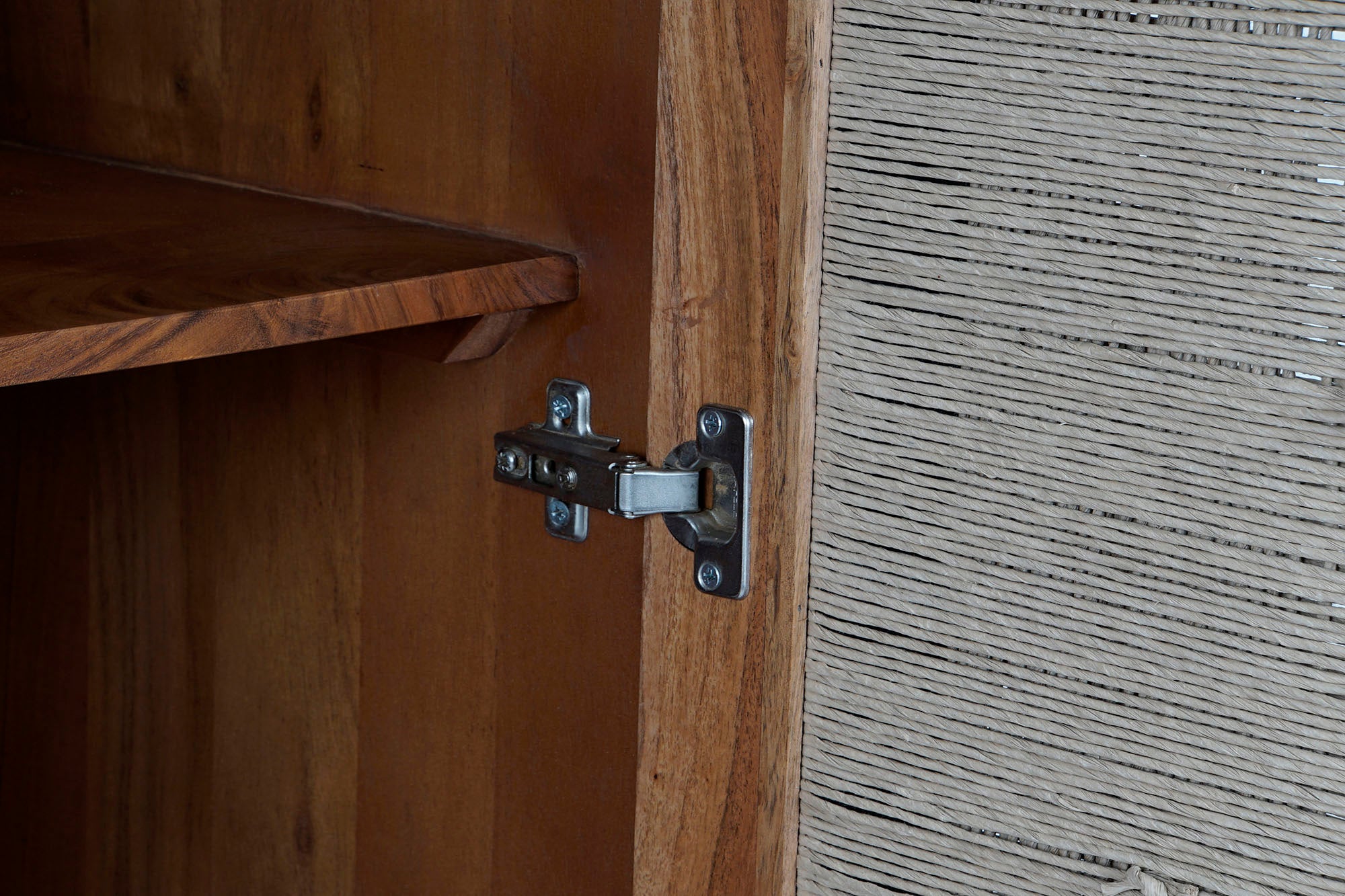 Acacia Rattan Wardrobe 102x46x175 Braided