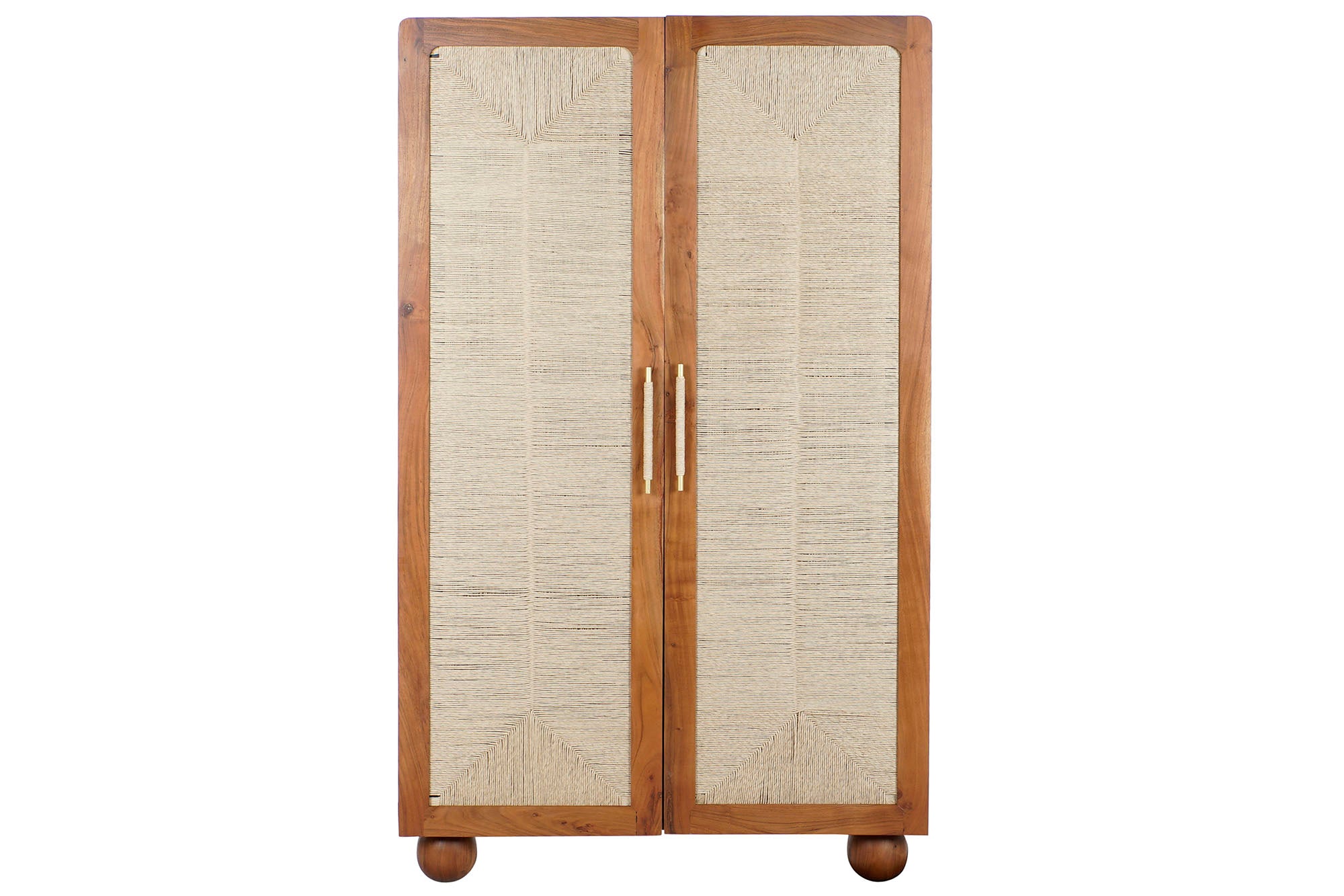 Acacia Rattan Wardrobe 102x46x175 Braided