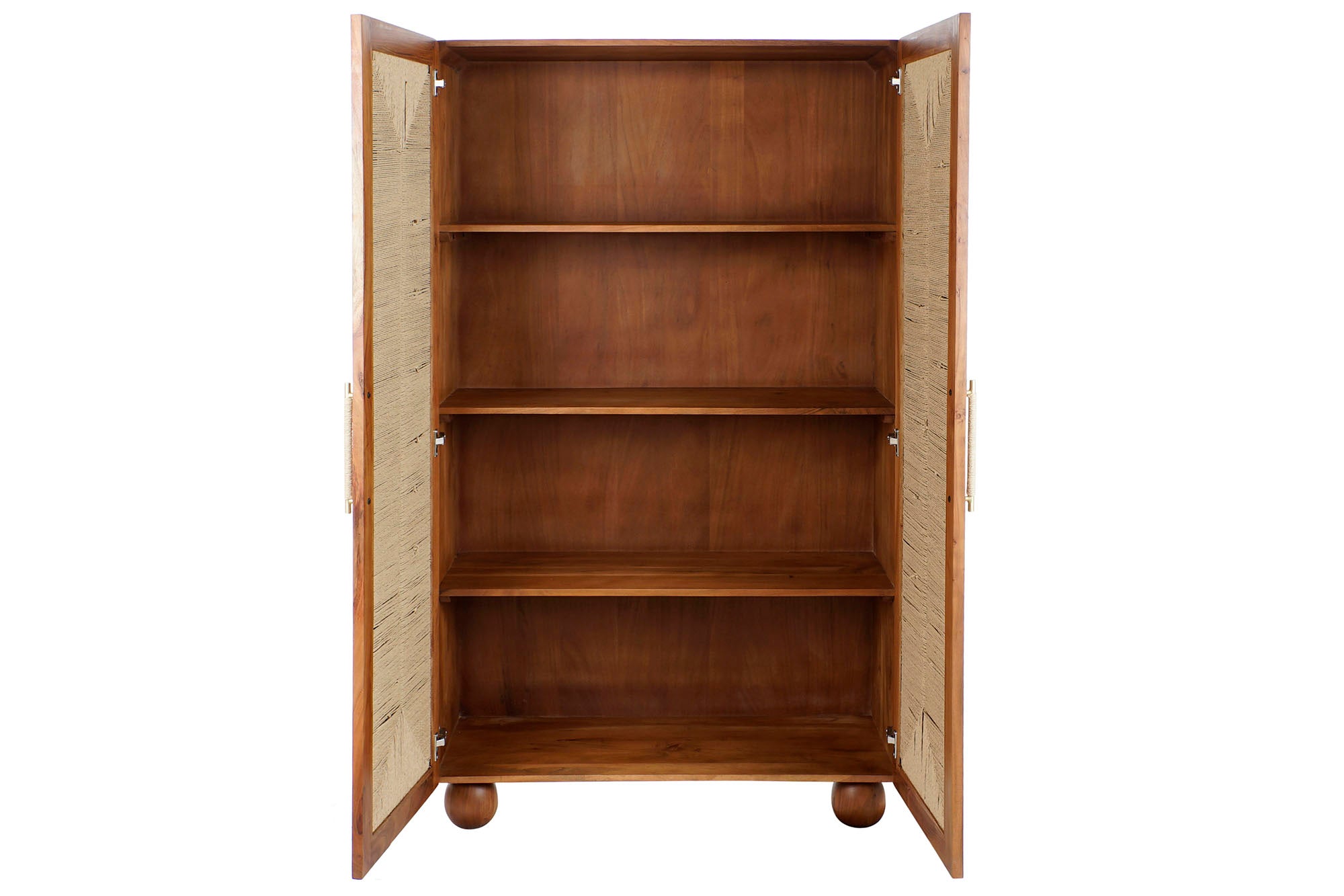 Acacia Rattan Wardrobe 102x46x175 Braided