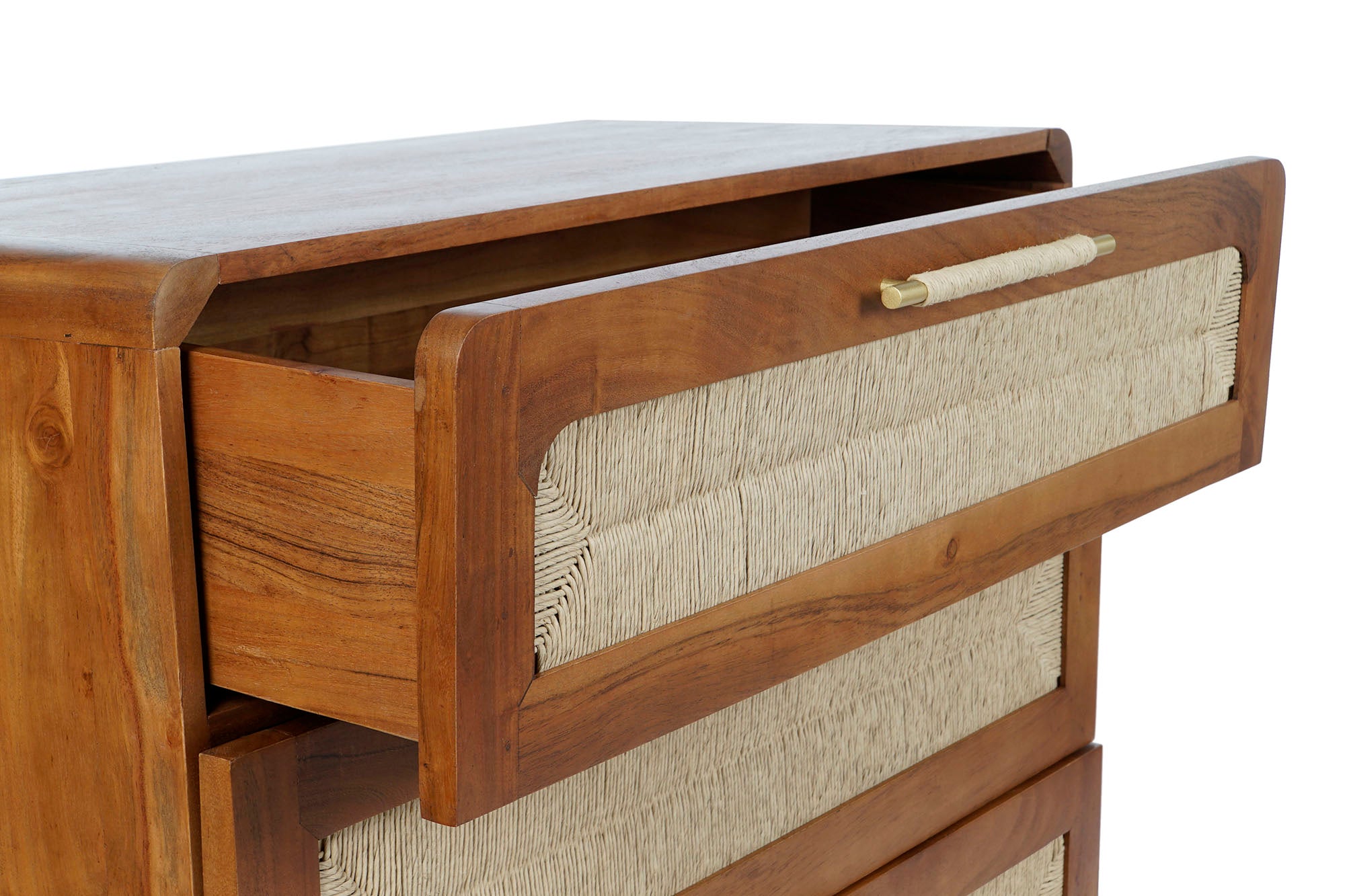 Comoda Acacia Ratan 90X45X90 Trenzado