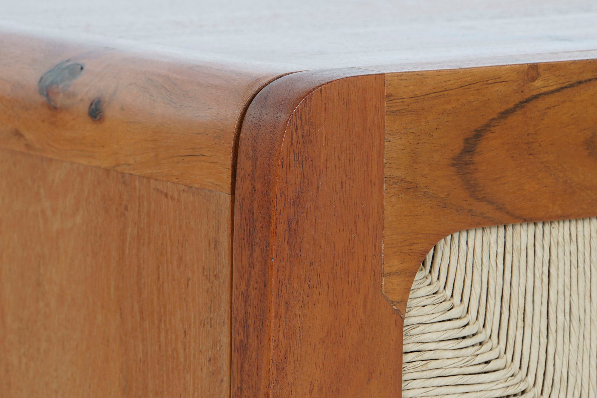 Acacia Rattan Bedside Table 50x40x50 Braided