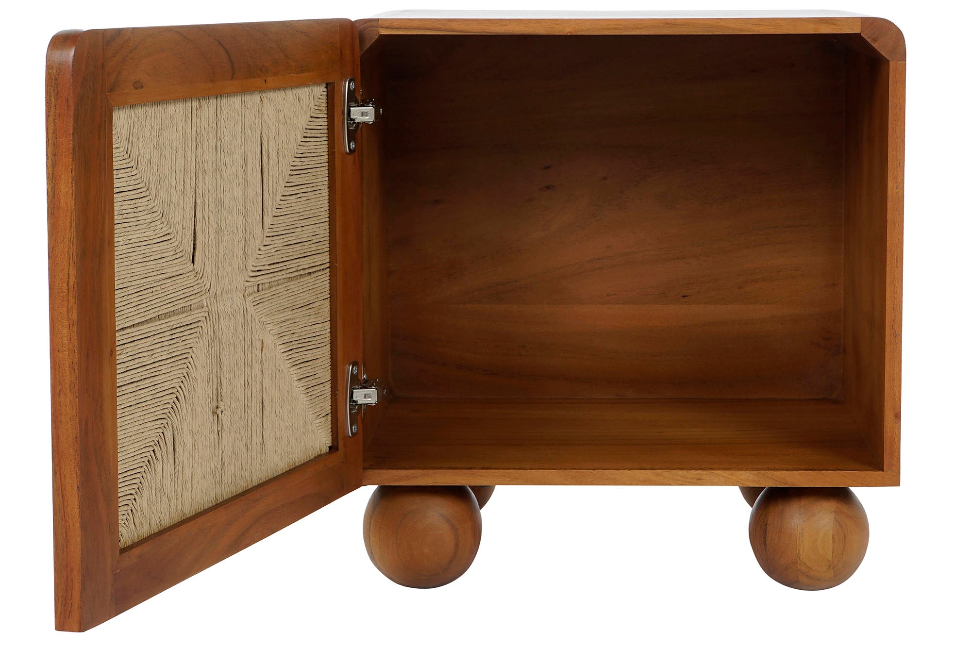 Acacia Rattan Bedside Table 50x40x50 Braided