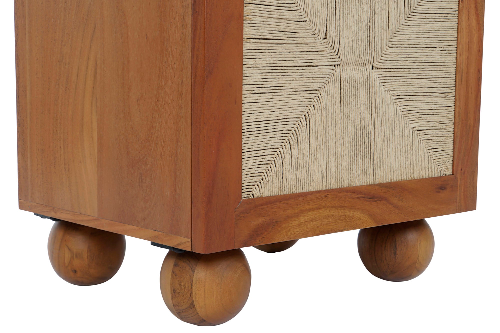 Acacia Rattan Bedside Table 50x40x50 Braided