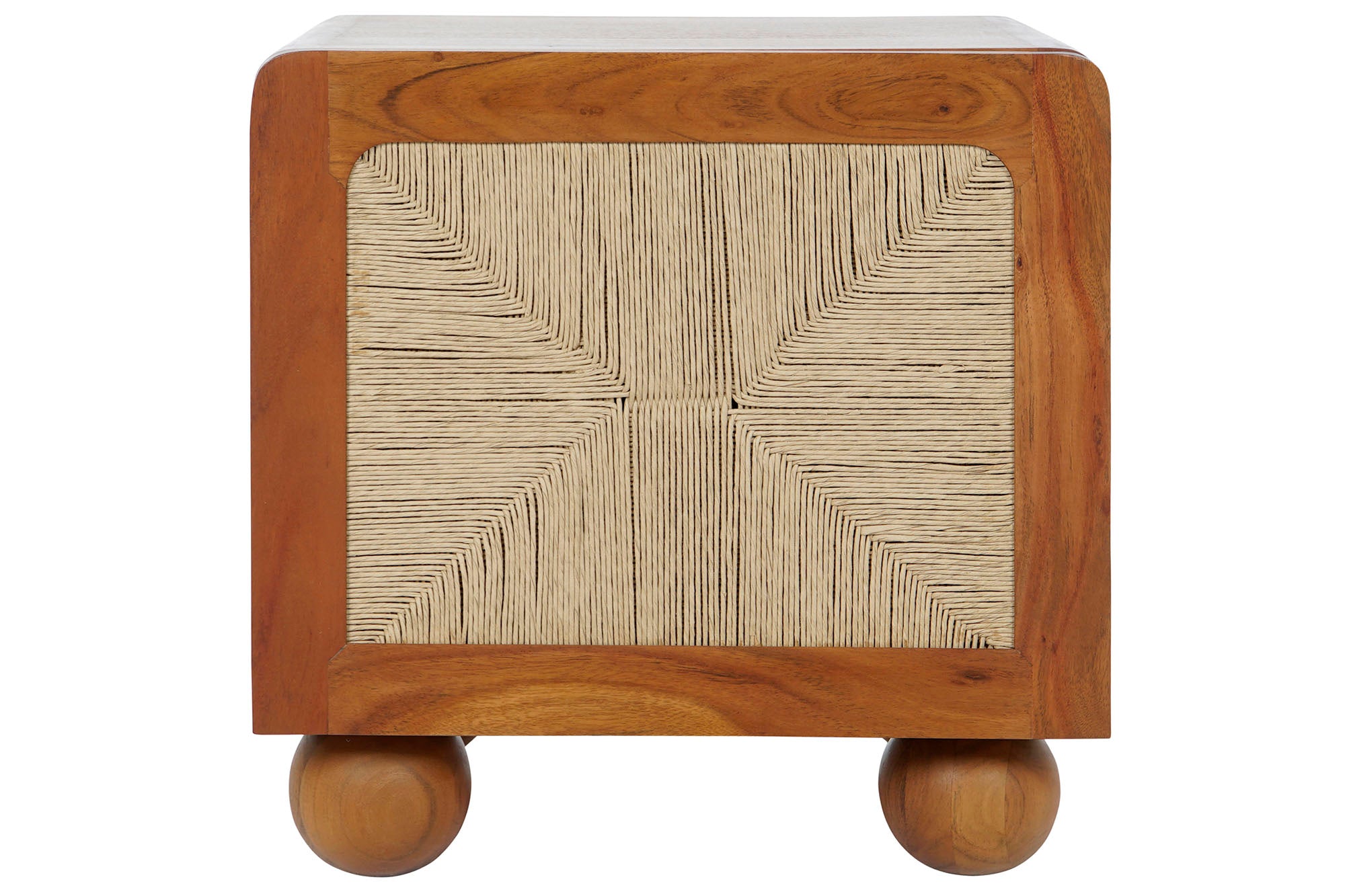 Acacia Rattan Bedside Table 50x40x50 Braided