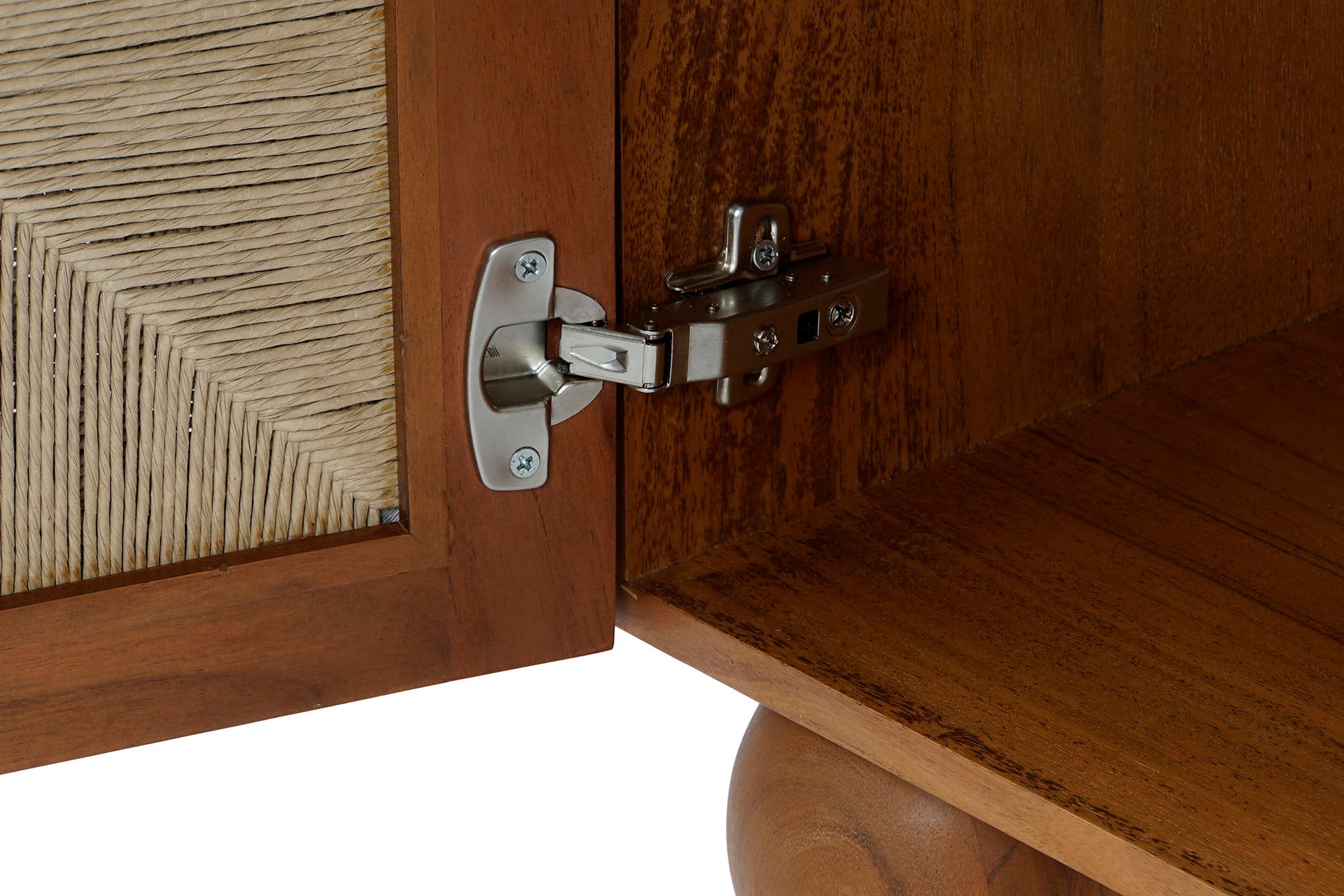 Acacia Rattan Bedside Table 50x40x50 Braided