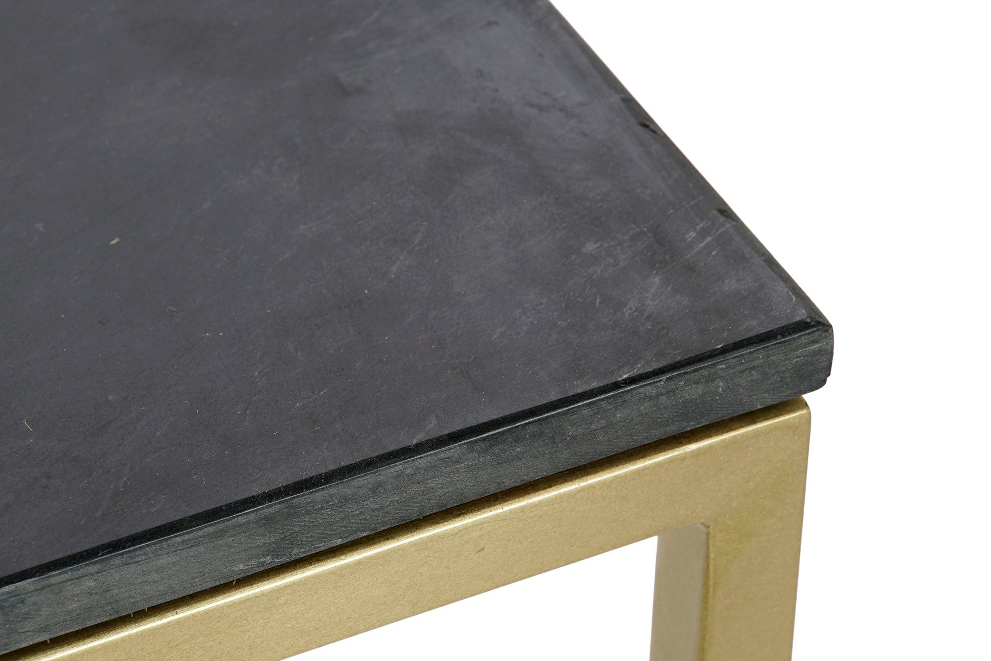 Mesa Centro Marmol Hierro 100X61X43 Negro