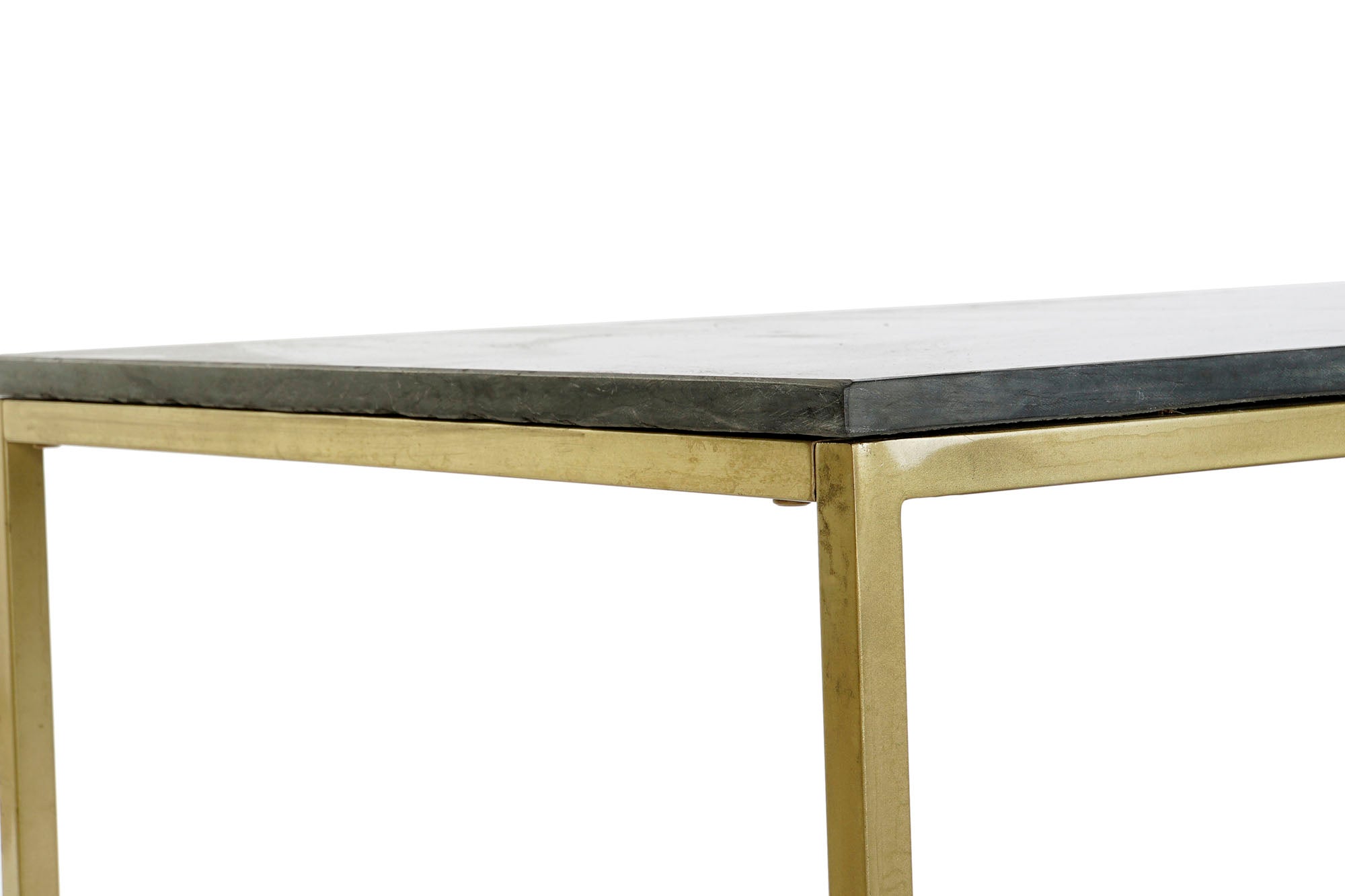 Mesa Centro Marmol Hierro 100X61X43 Negro