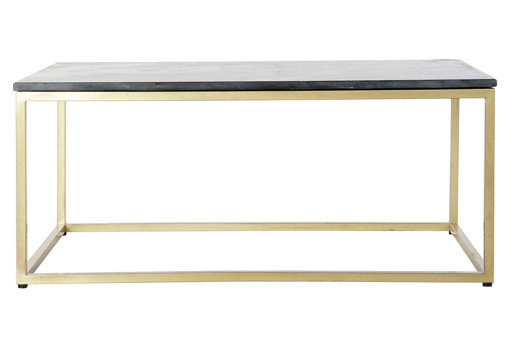 Mesa Centro Marmol Hierro 100X61X43 Negro