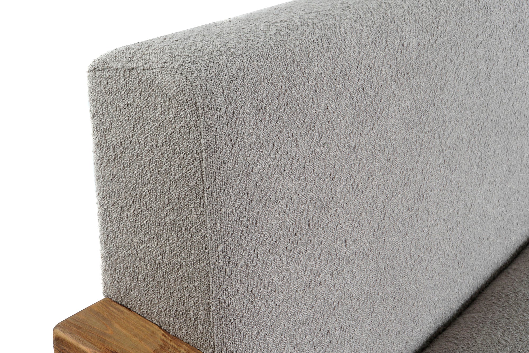 Recycled Wood Polyester Sofa 221X94X83 Boucle