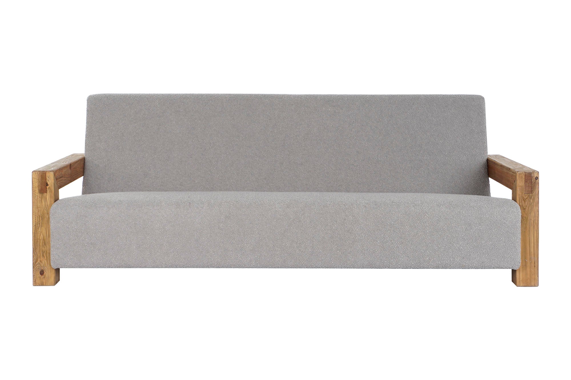 Recycled Wood Polyester Sofa 221X94X83 Boucle
