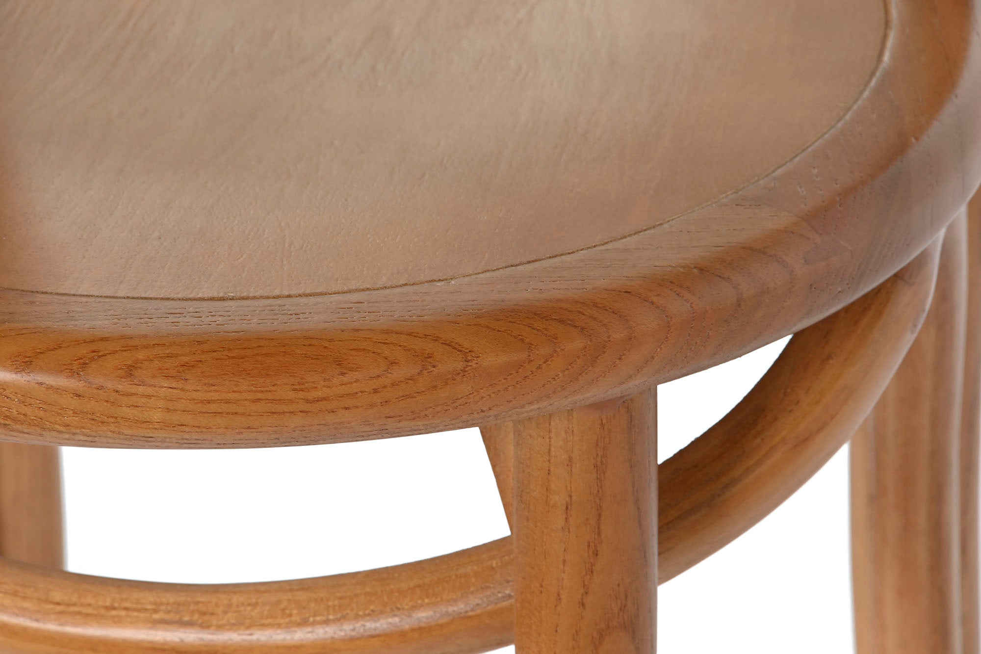 Elm Rattan Stool 41x41x95 Brown