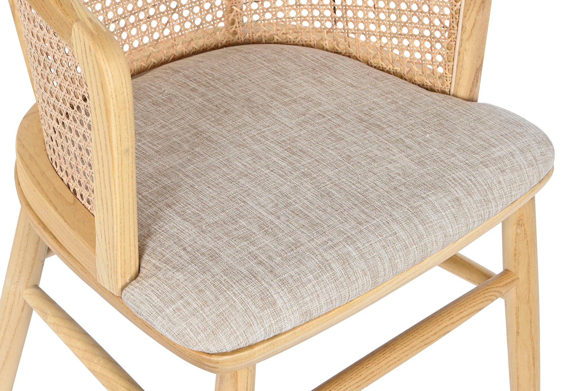 Cadeira de vime Elm 50X41X75 Natural Grid Natural